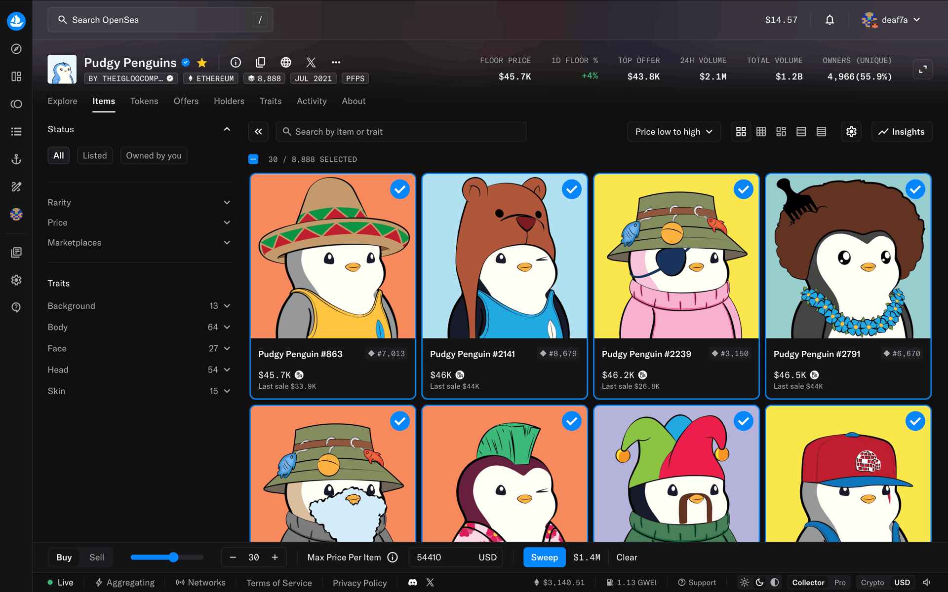 OpenSea Web UI screenshot 5