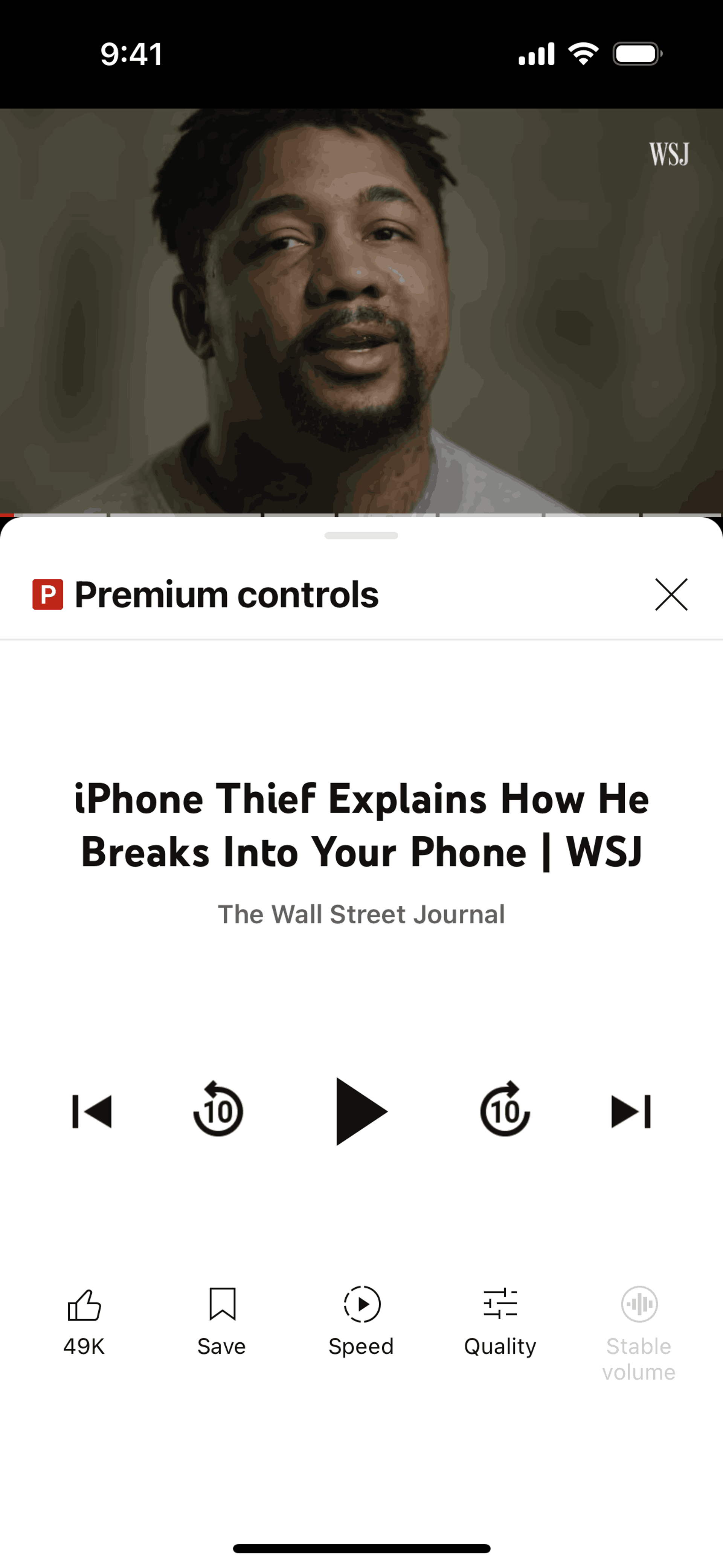 YouTube iOS UI screenshot 8