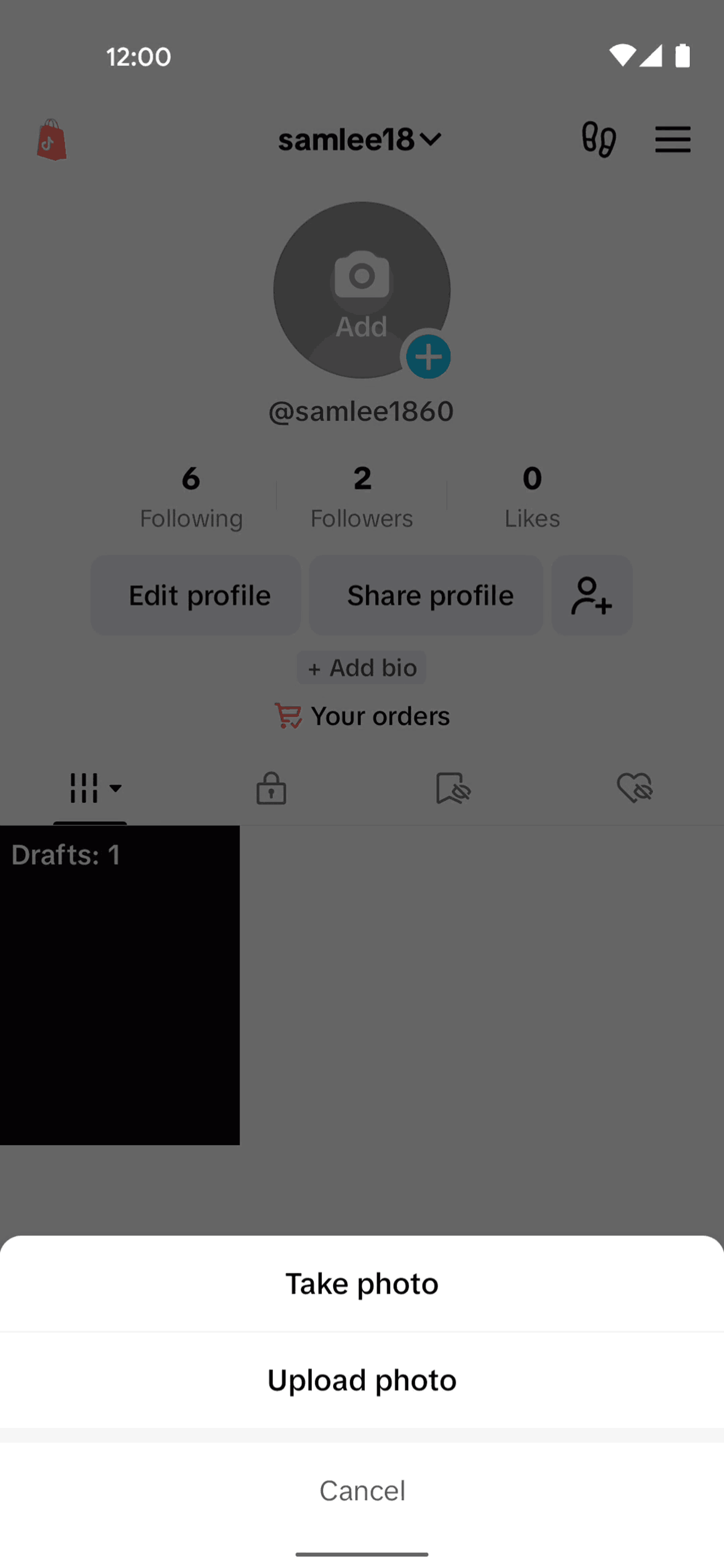 TikTok Android UI screenshot 12