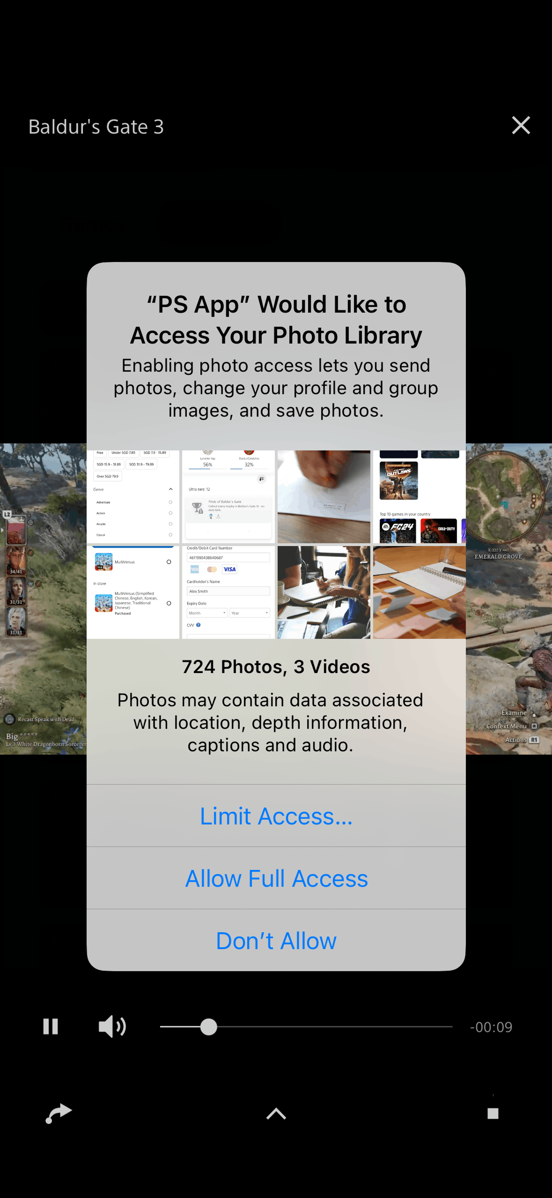 PlayStation App iOS UI screenshot 24