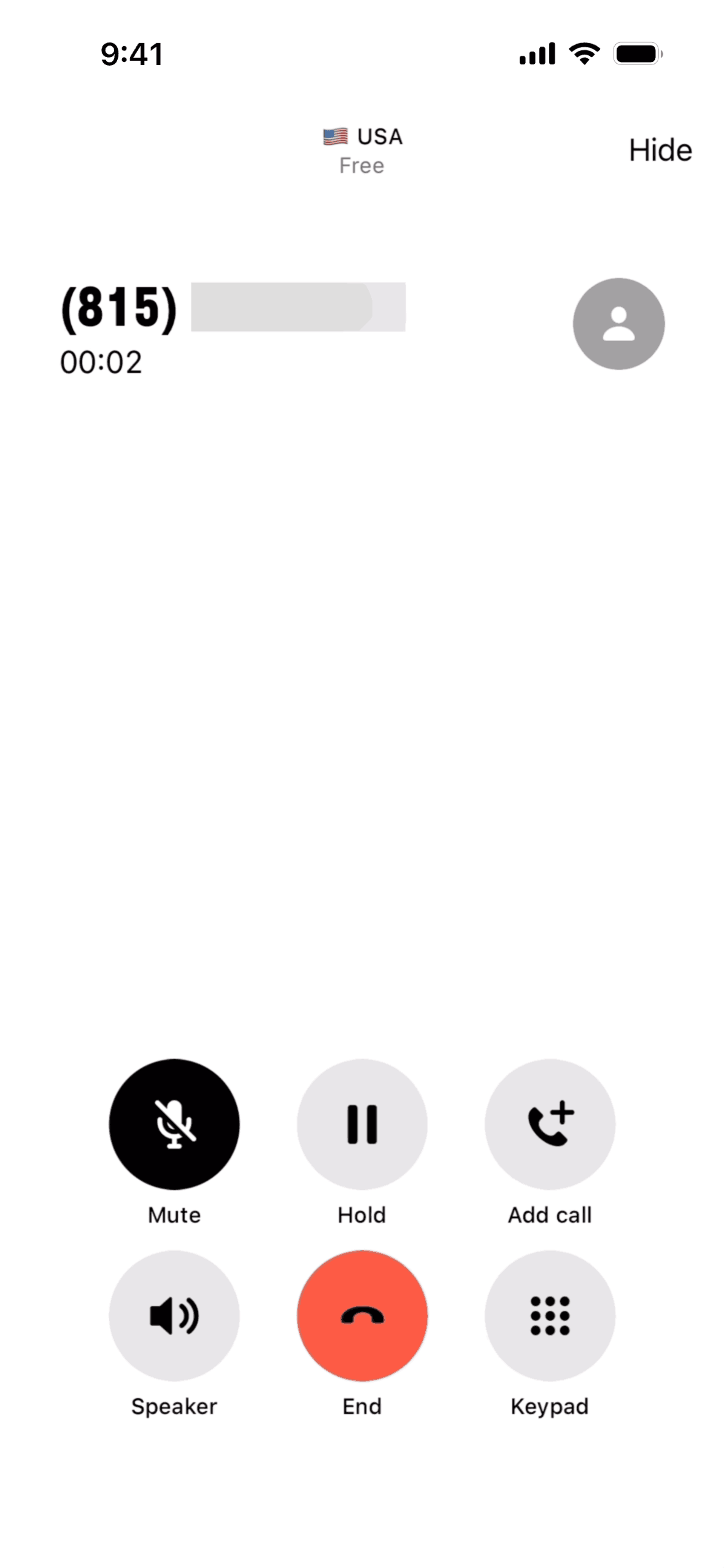 TextNow iOS UI screenshot 14
