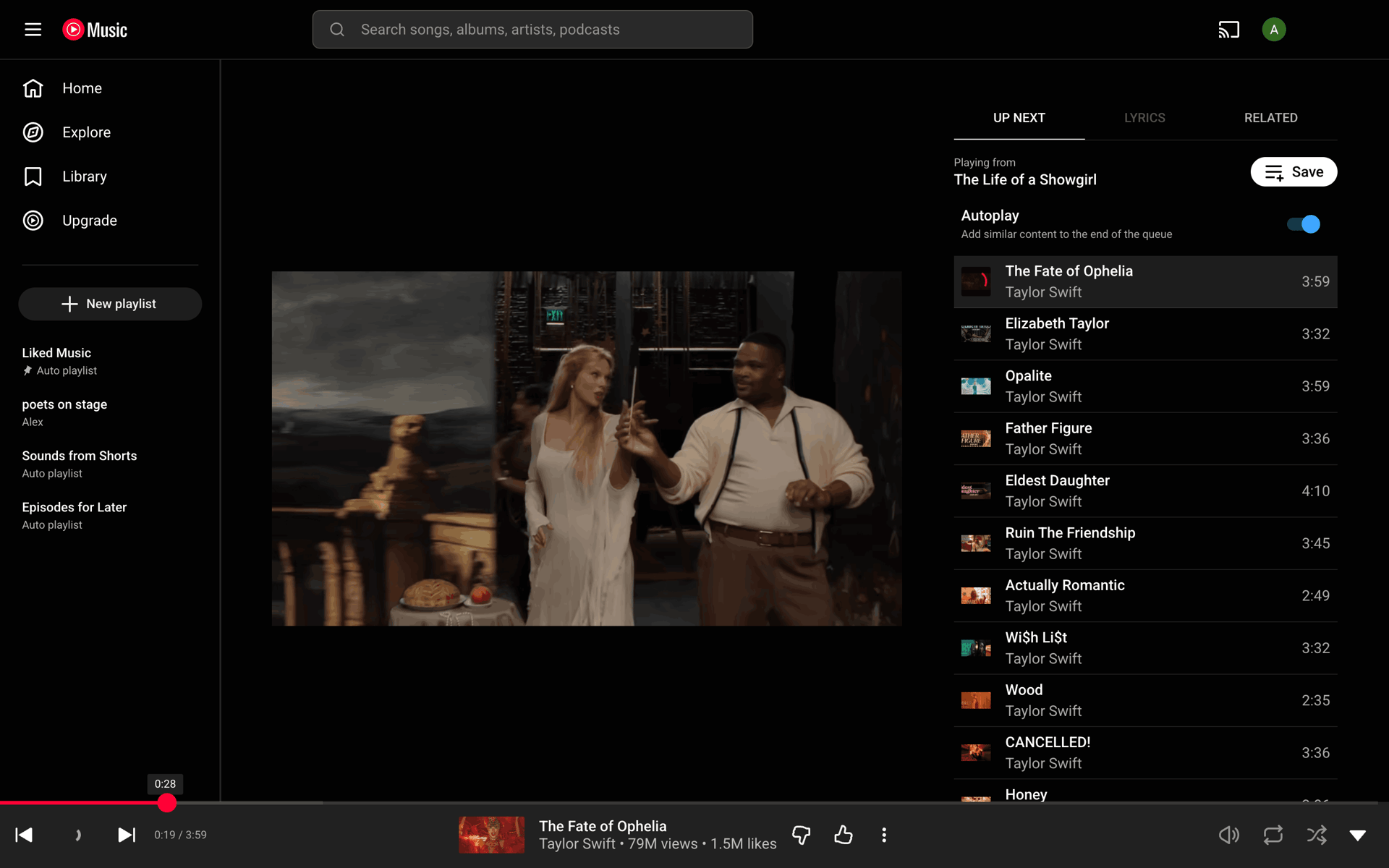 YouTube Music Web UI screenshot 5