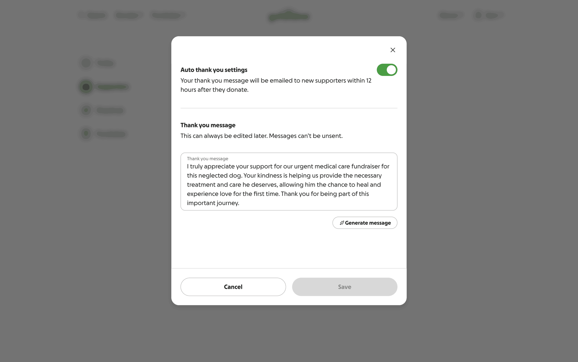 GoFundMe Web UI screenshot 19