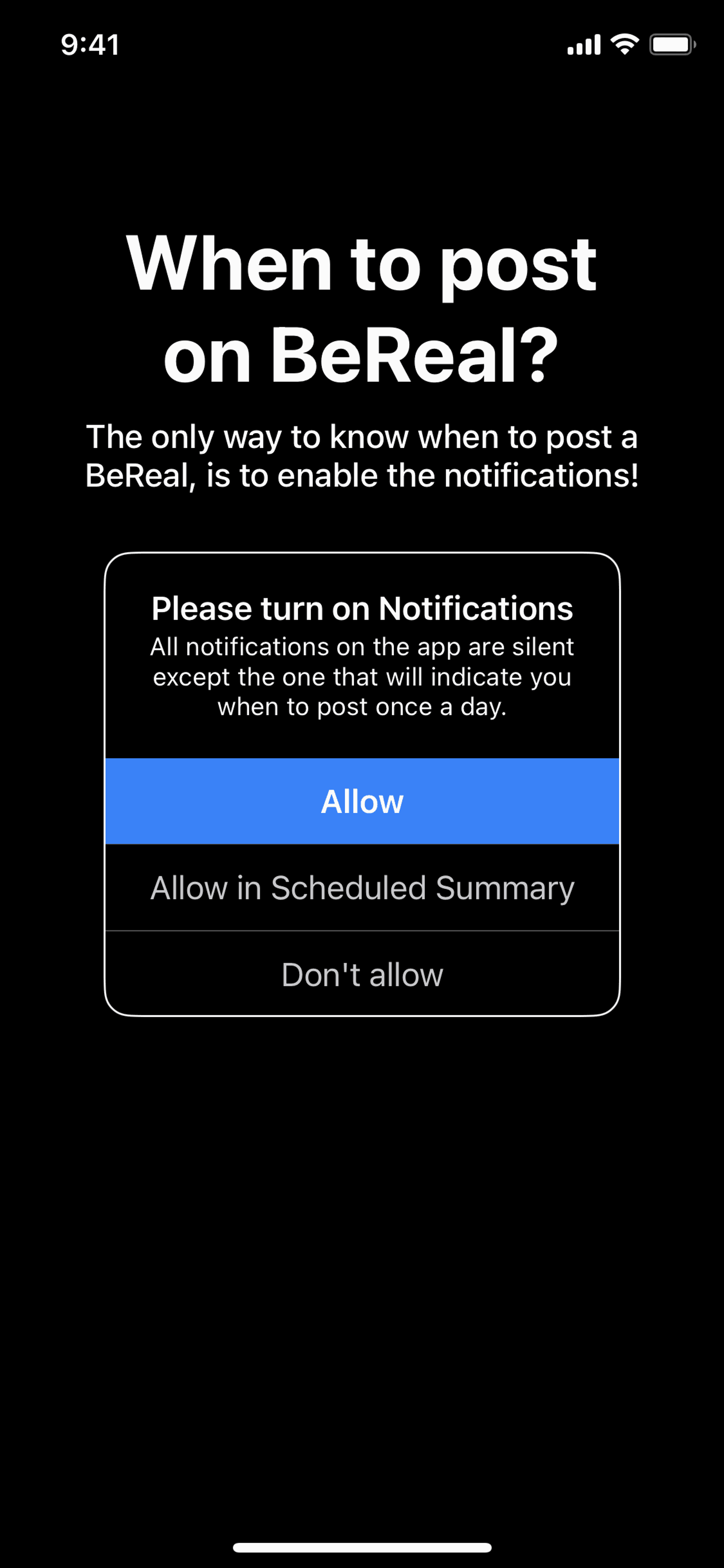 BeReal. iOS UI screenshot 19