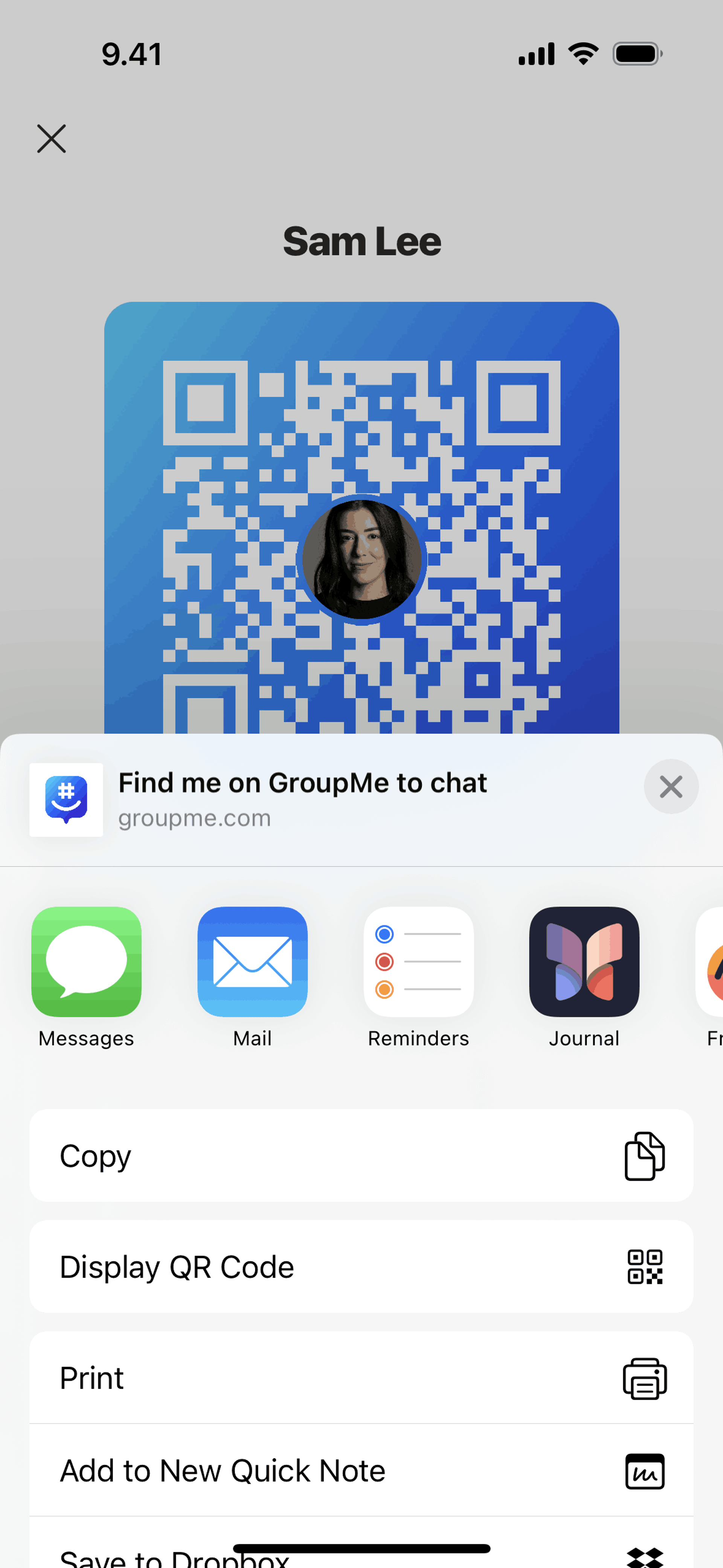 GroupMe iOS UI screenshot 23
