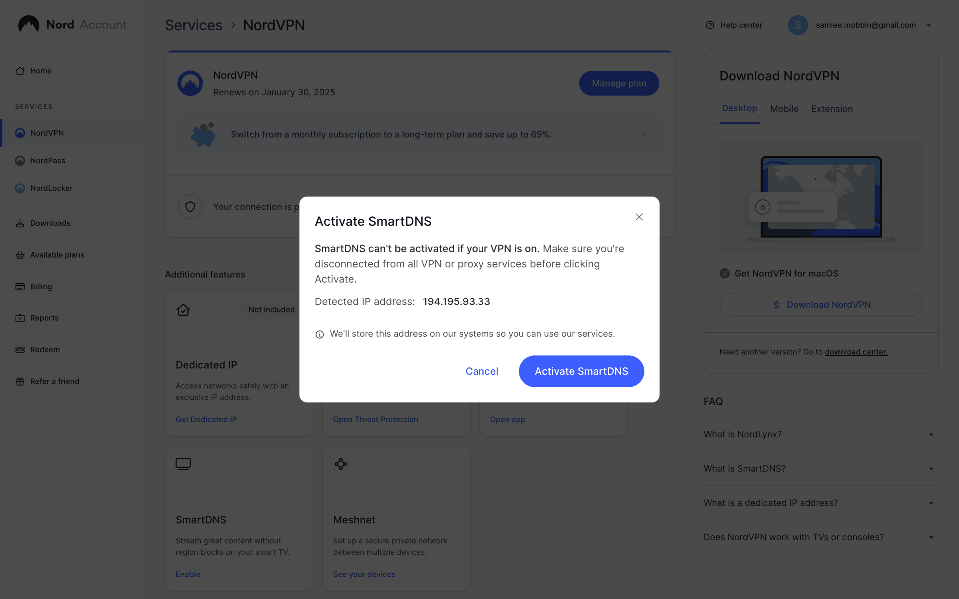 NordVPN Web UI screenshot 23