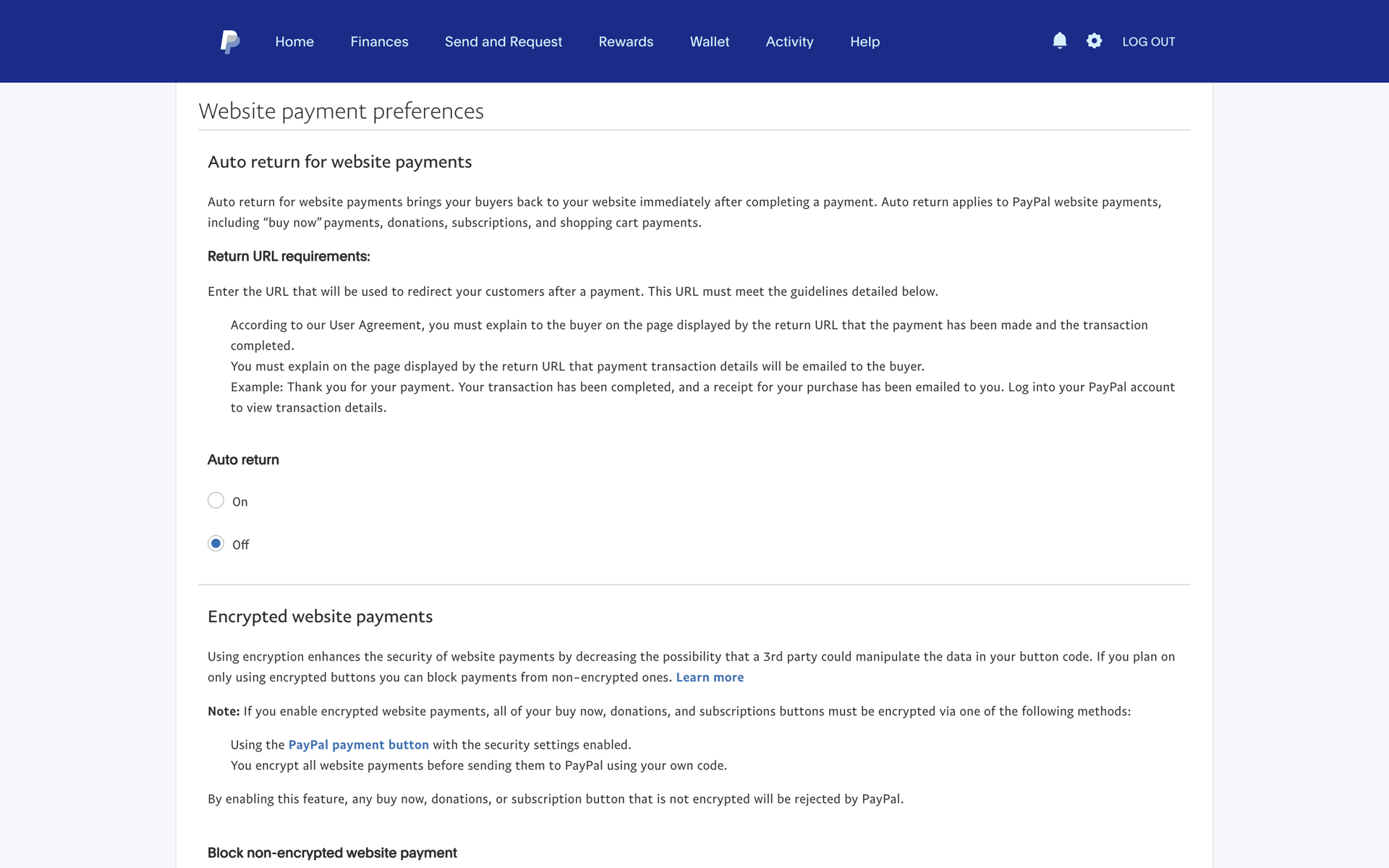 PayPal Web UI screenshot 17