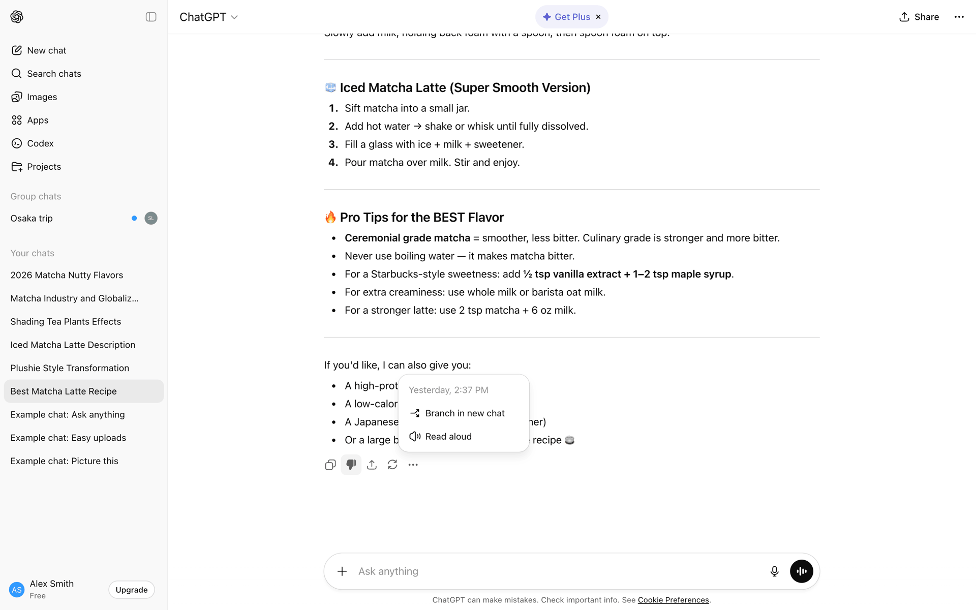 ChatGPT Web UI screenshot 8