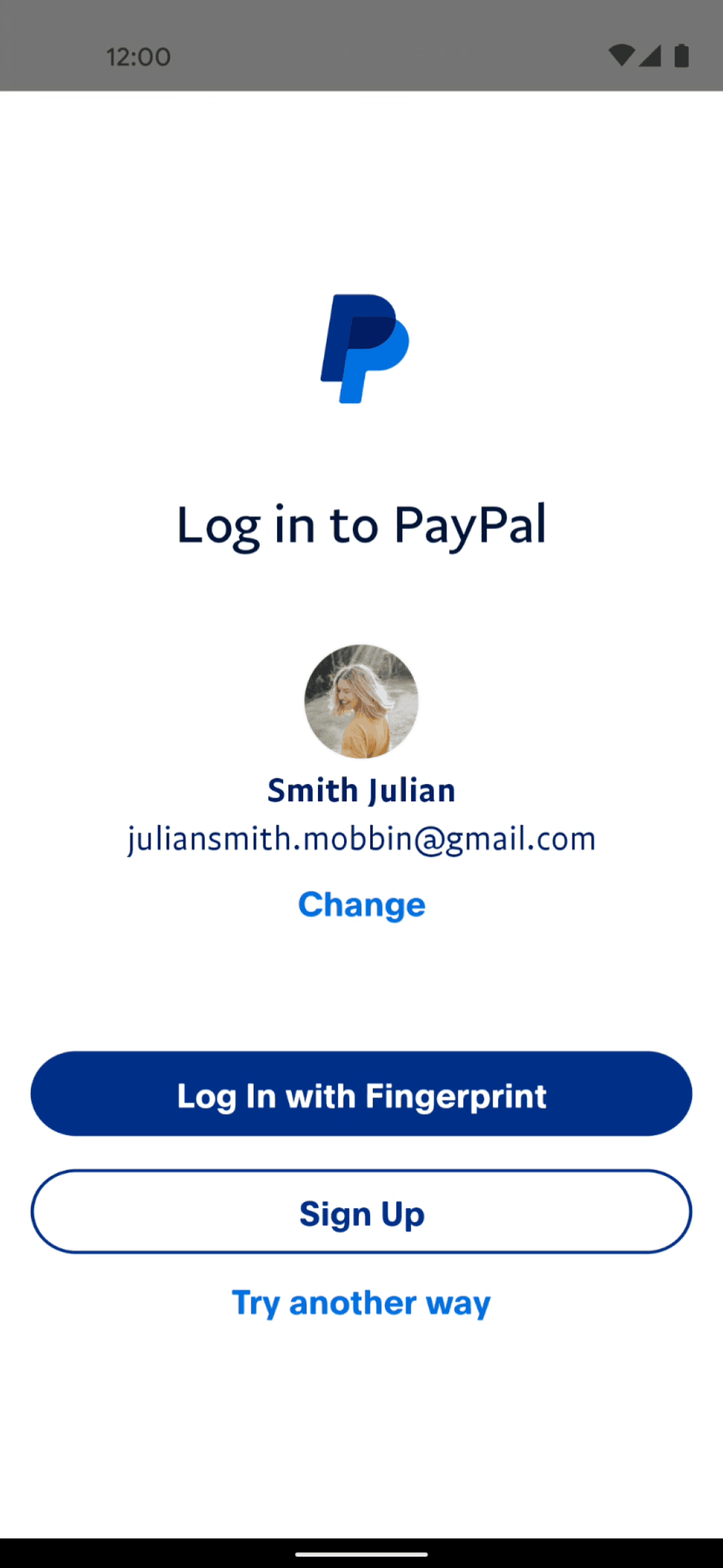 PayPal Android UI screenshot 23