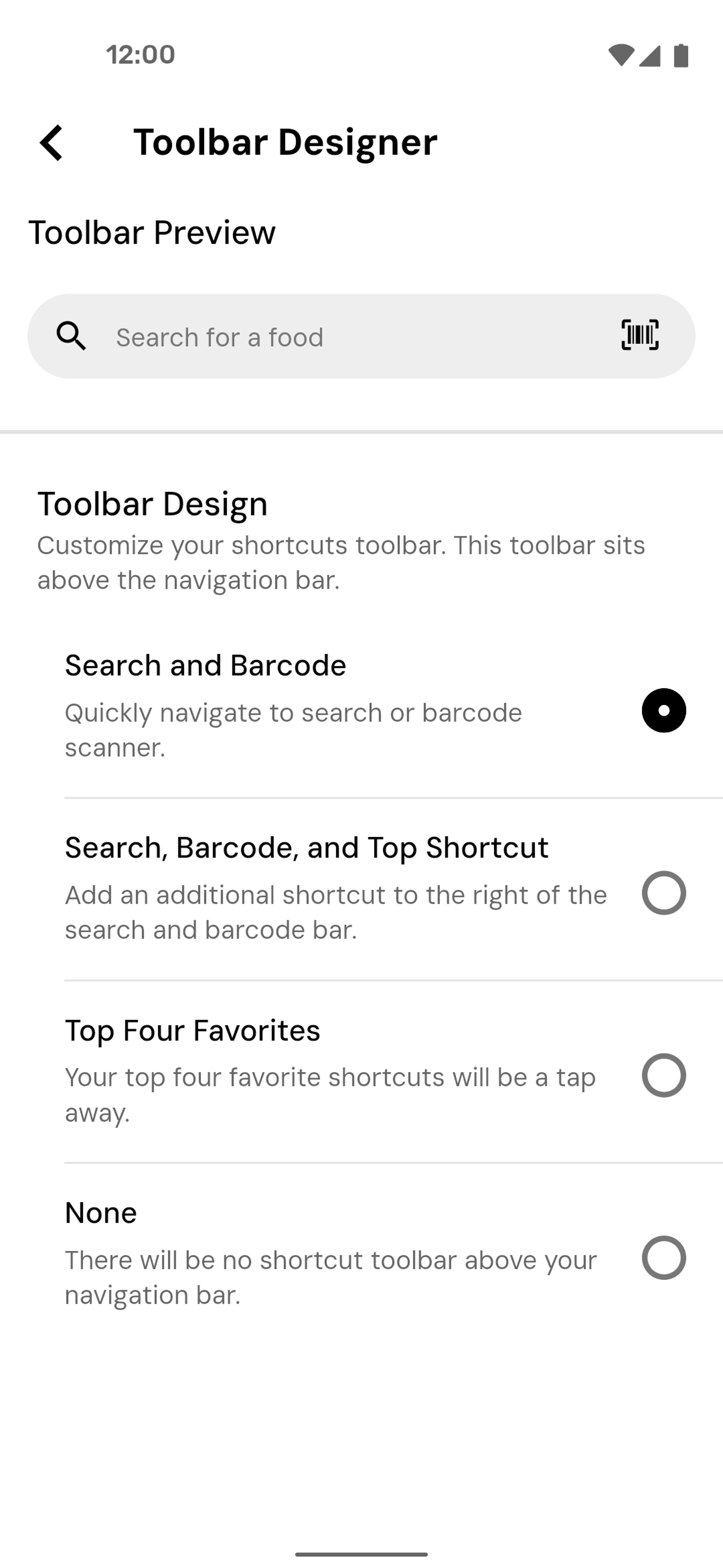 MacroFactor Android UI screenshot 21