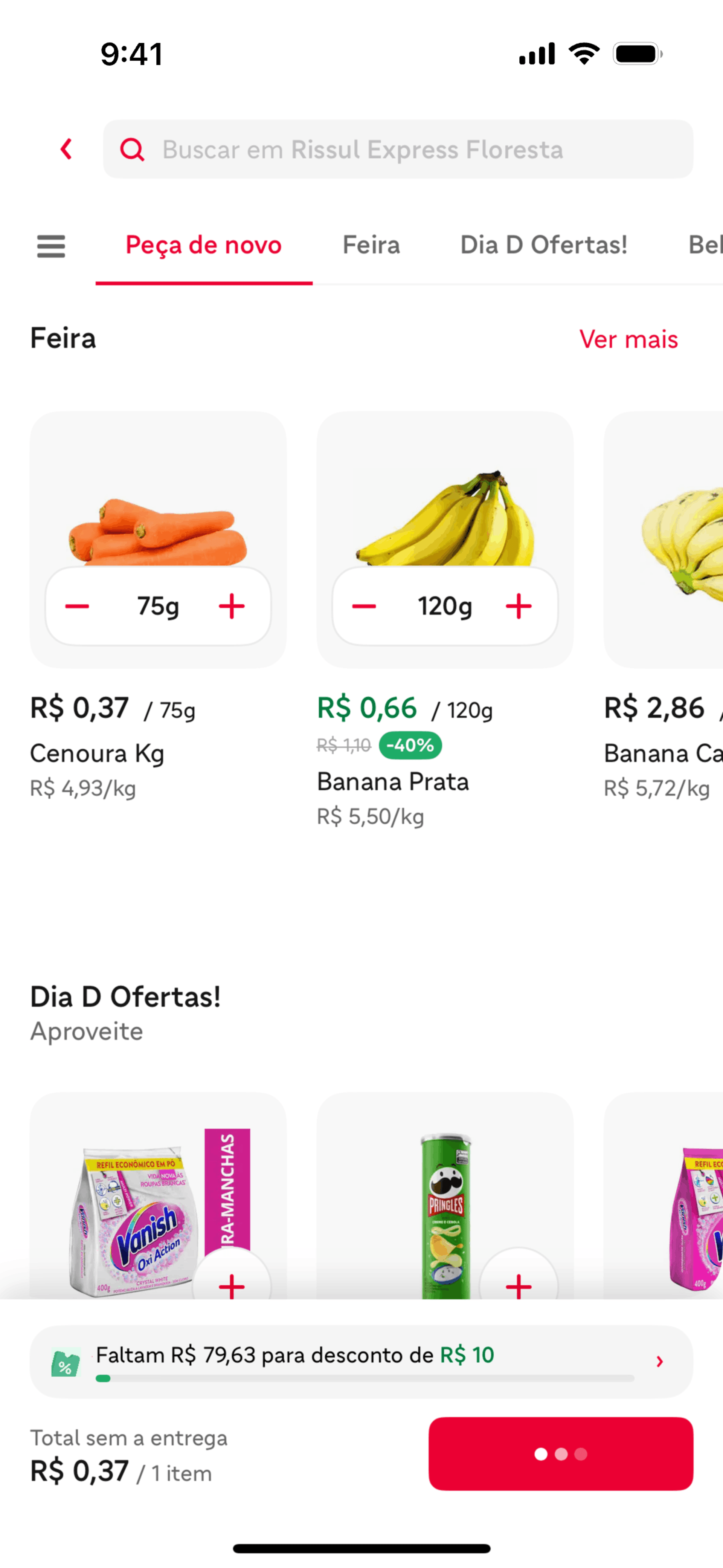 iFood iOS UI screenshot 10