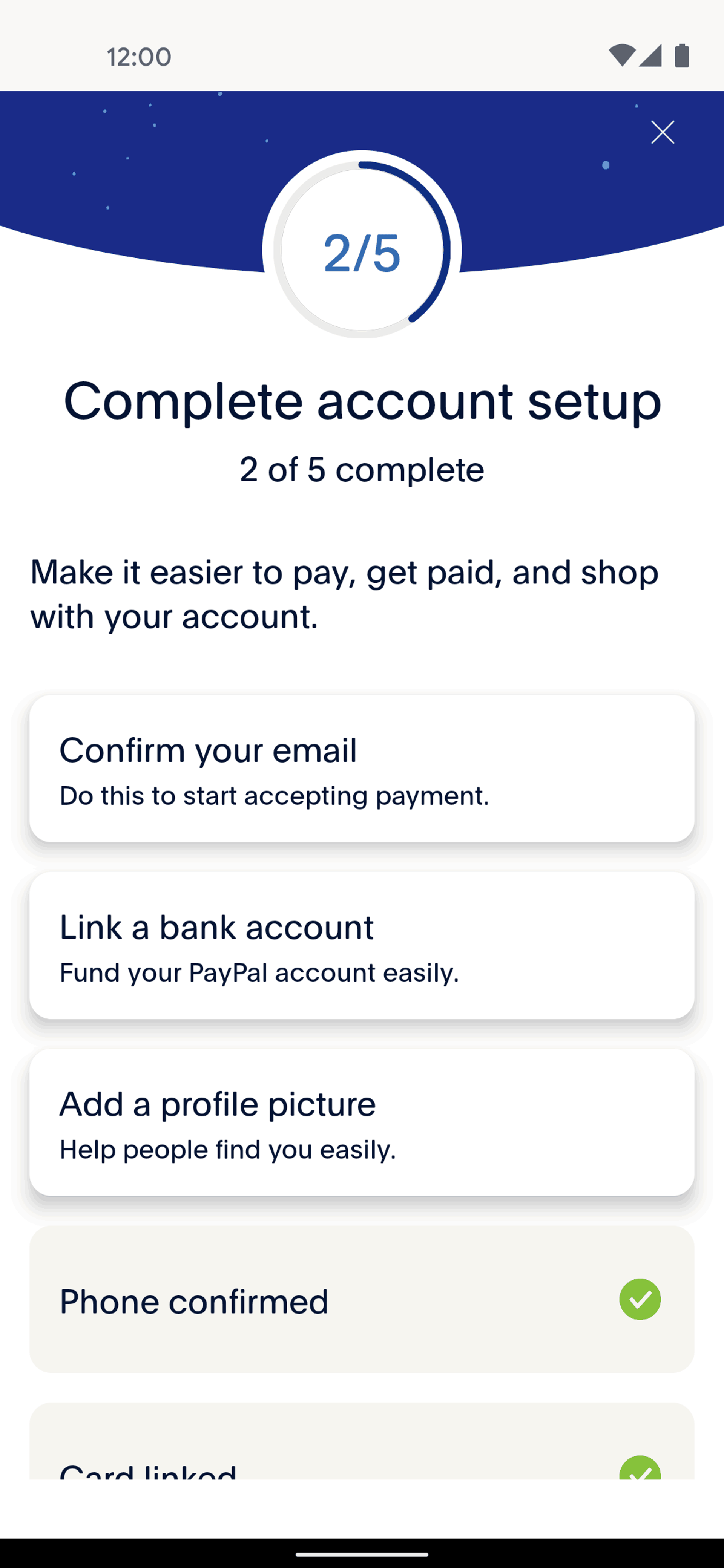 PayPal Android UI screenshot 19