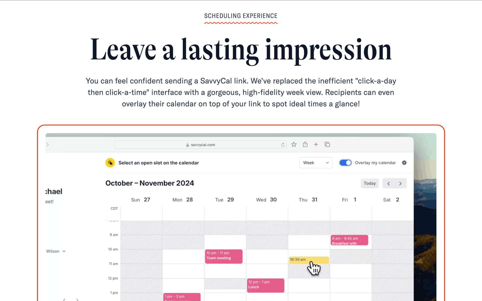 SavvyCal Web UI screenshot 24