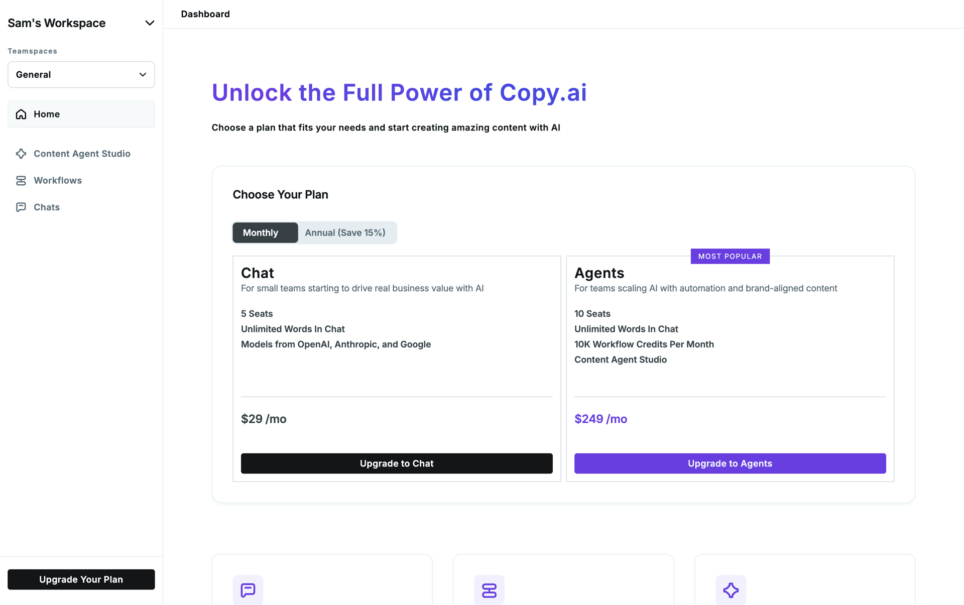 Copy.ai Web UI screenshot 13