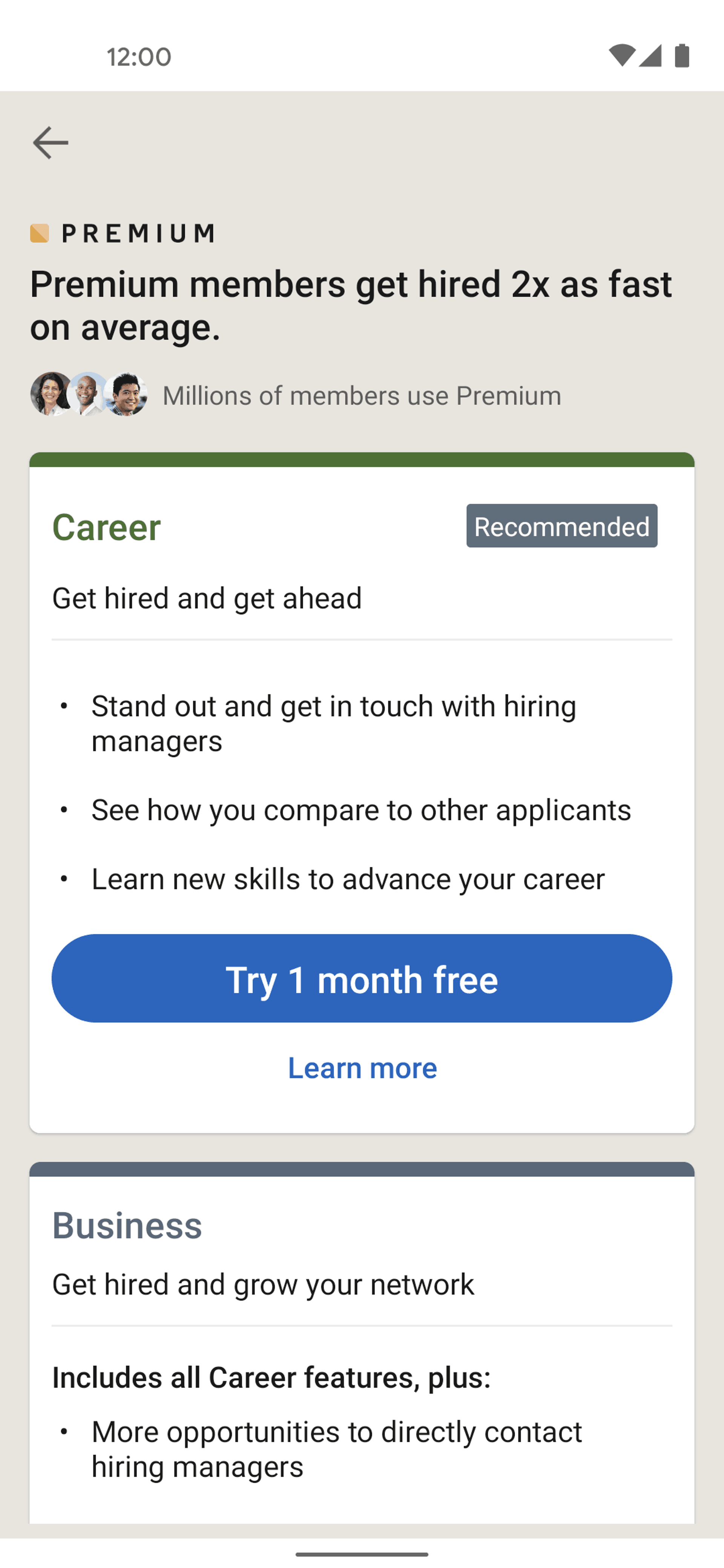 LinkedIn Android UI screenshot 19