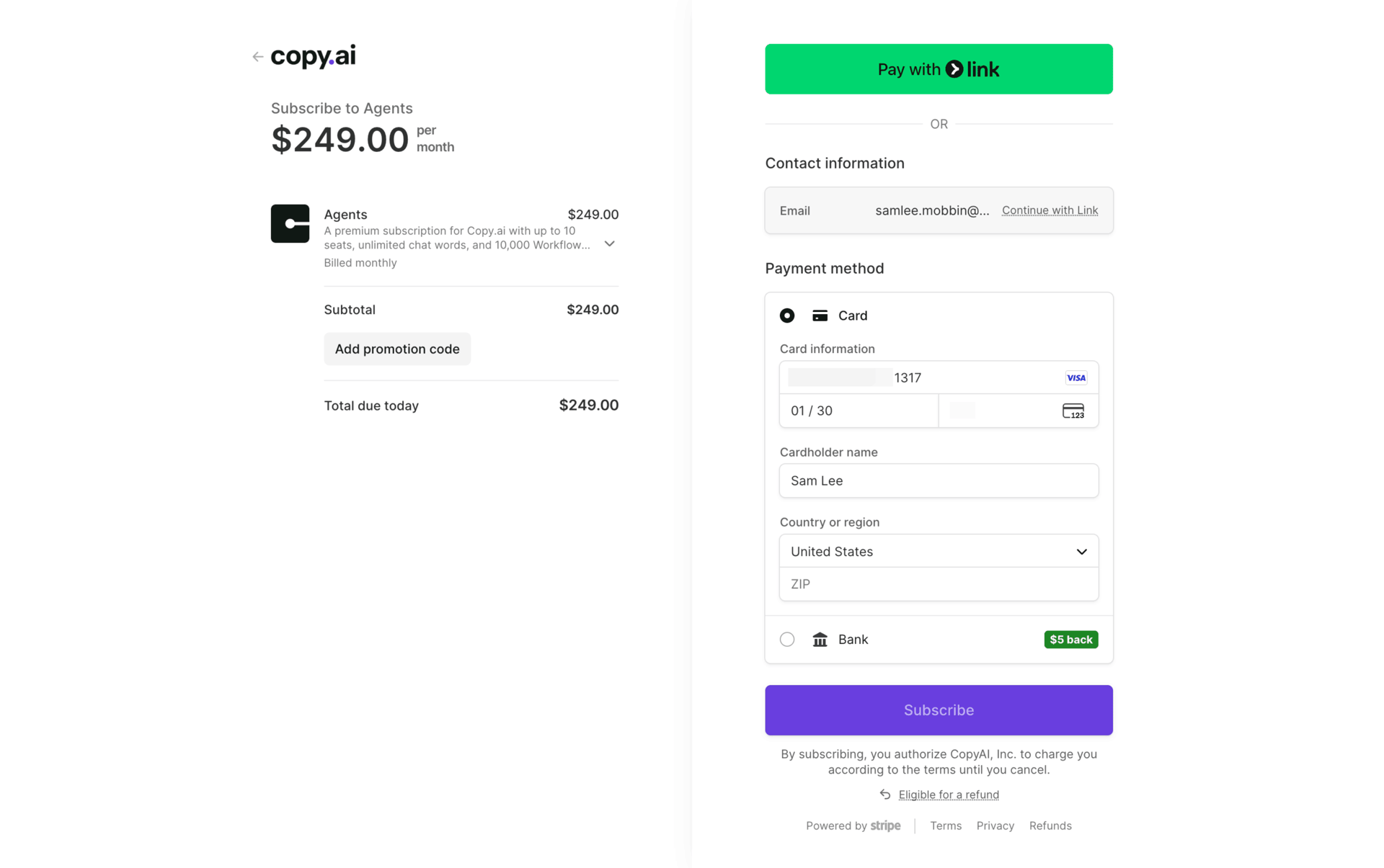 Copy.ai Web UI screenshot 15