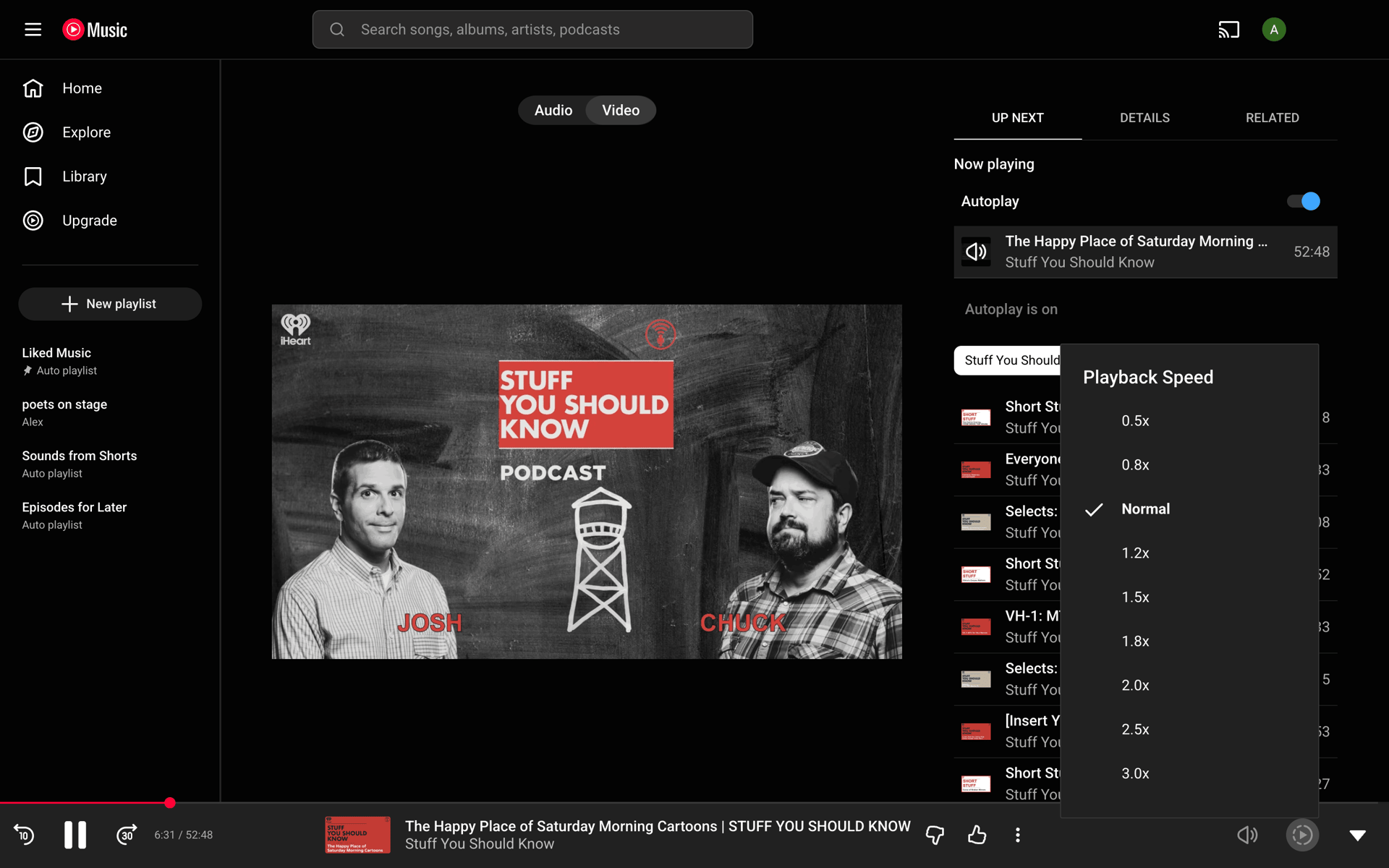 YouTube Music Web UI screenshot 7