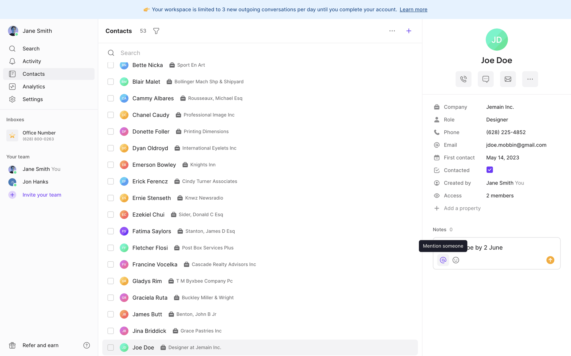 OpenPhone Web UI screenshot 16