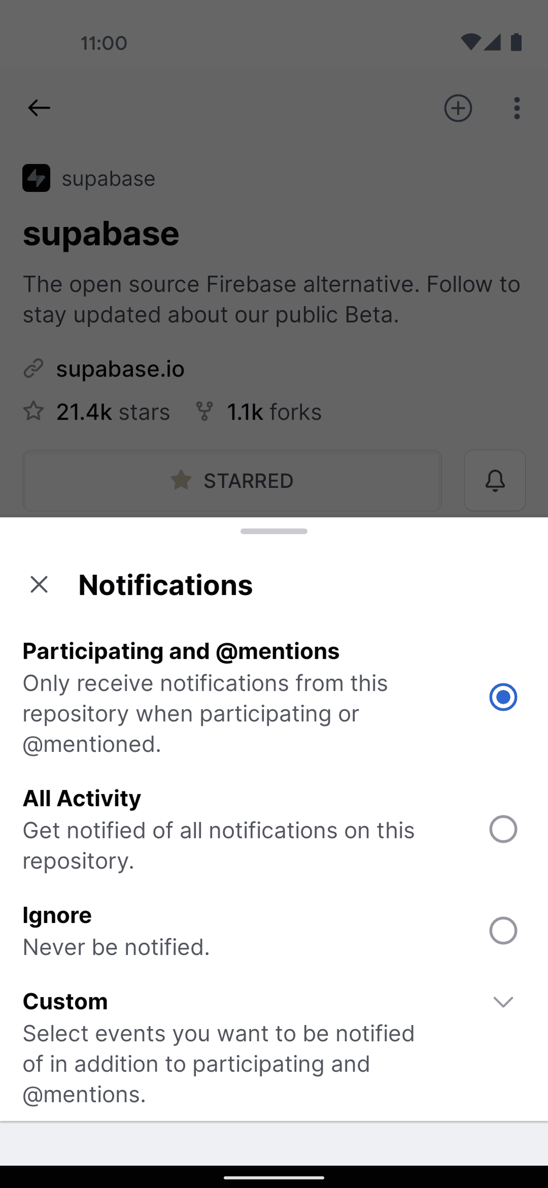 GitHub Android UI screenshot 22