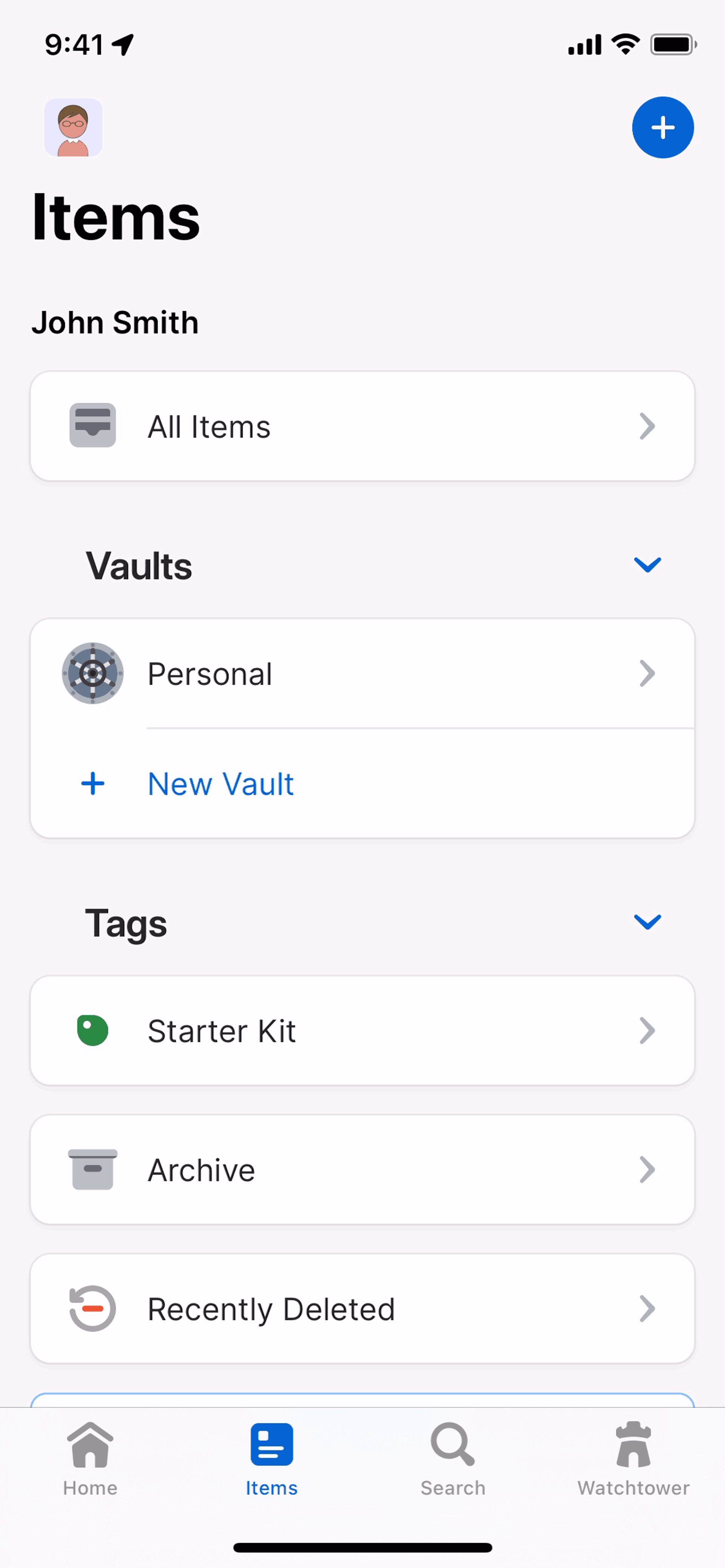 1Password iOS UI screenshot 19