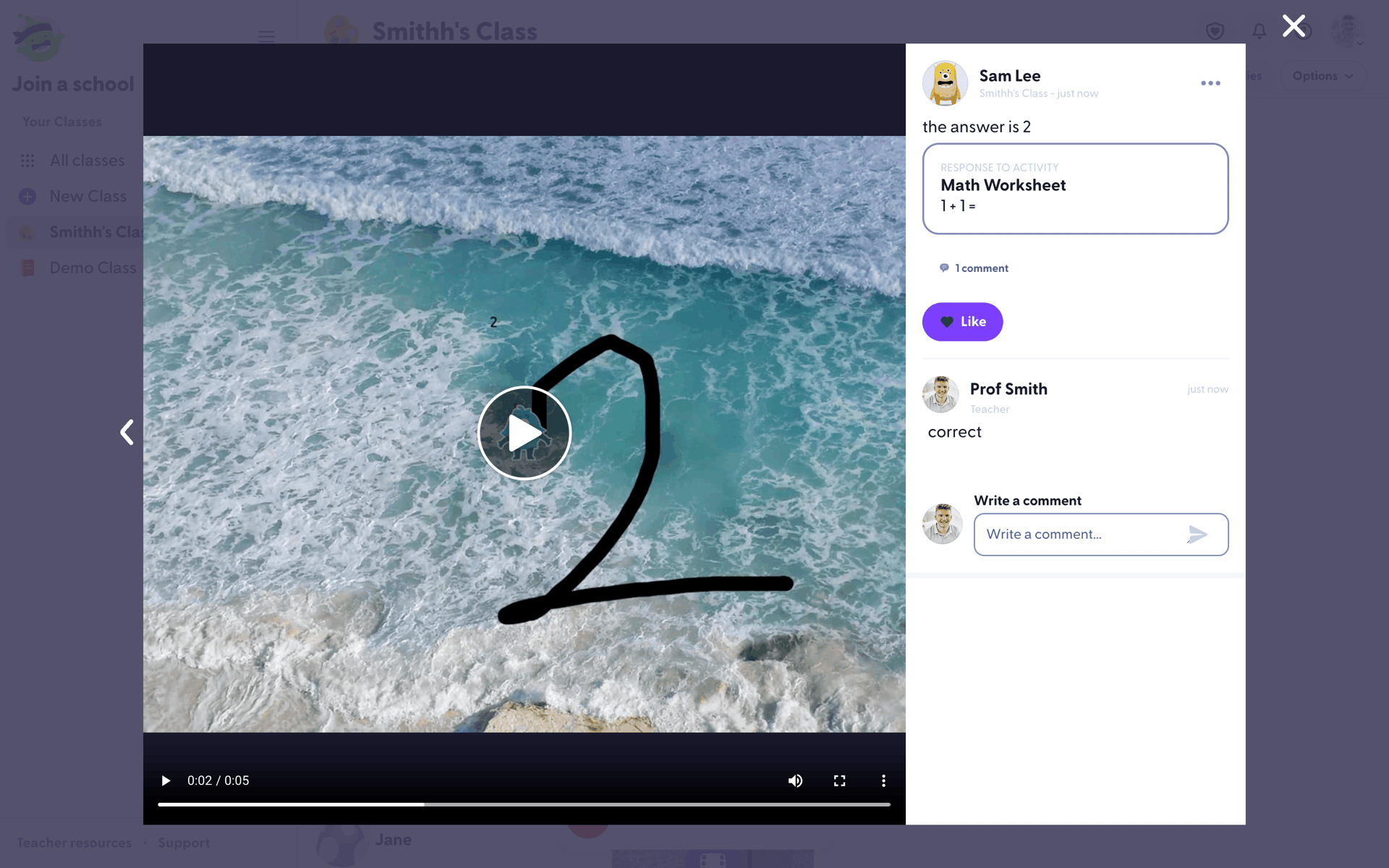 ClassDojo Web UI screenshot 16