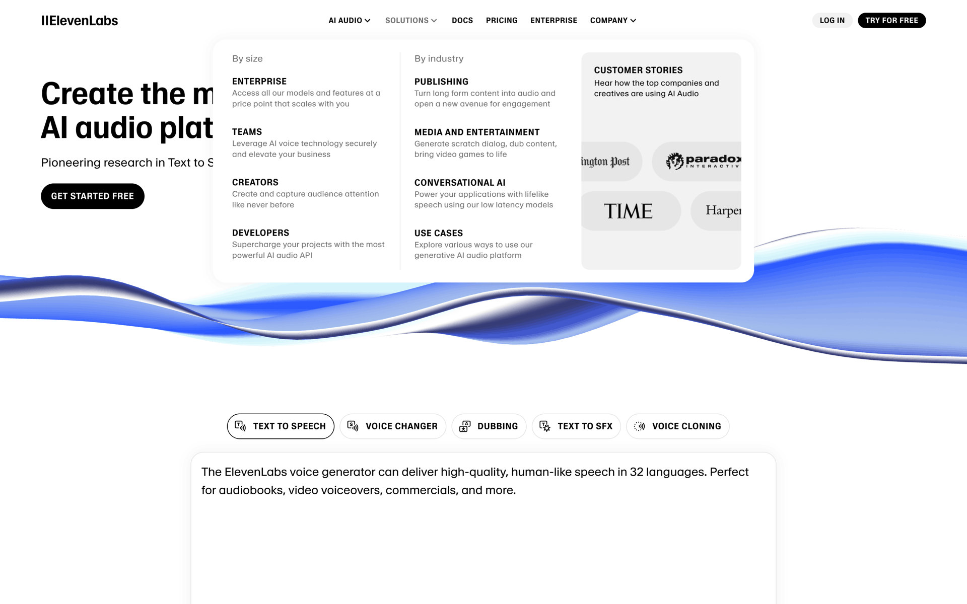 ElevenLabs Web UI screenshot 14