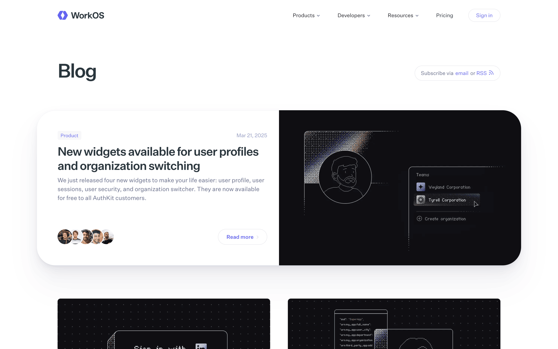 WorkOS Web UI screenshot 8
