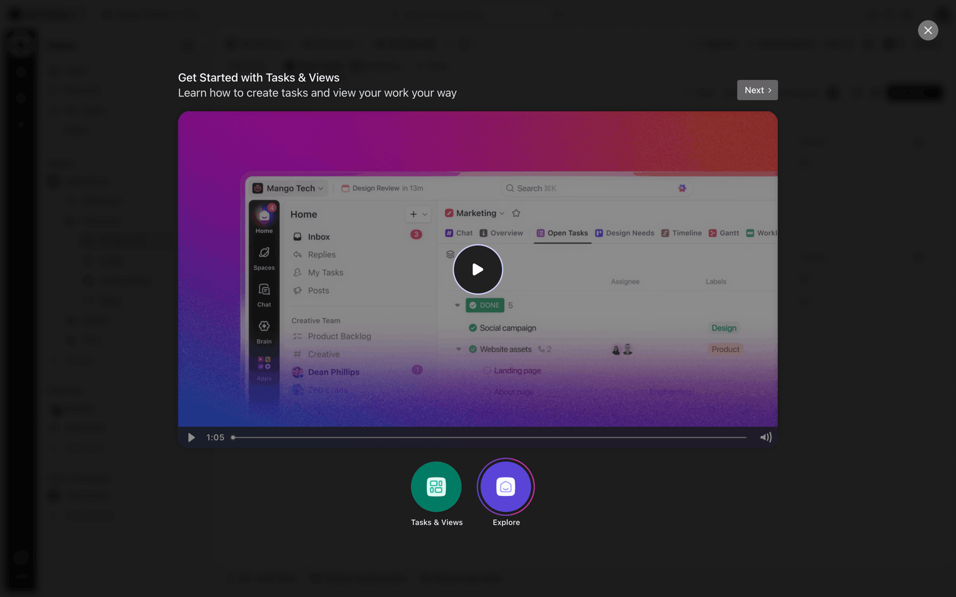 ClickUp Web UI screenshot 22
