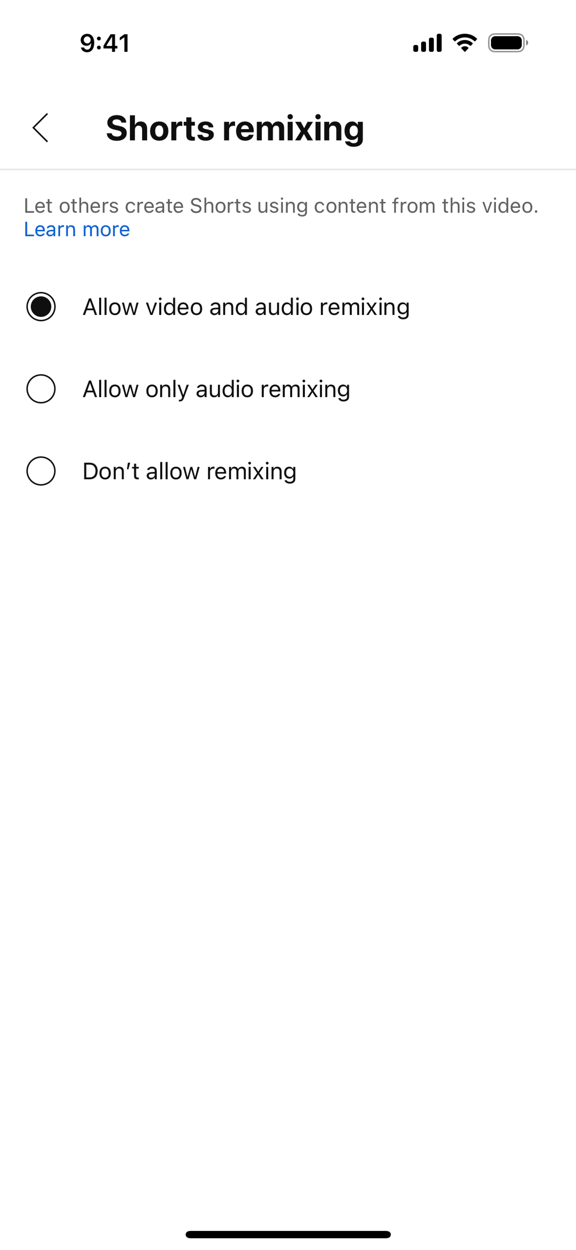 YouTube Studio iOS UI screenshot 15