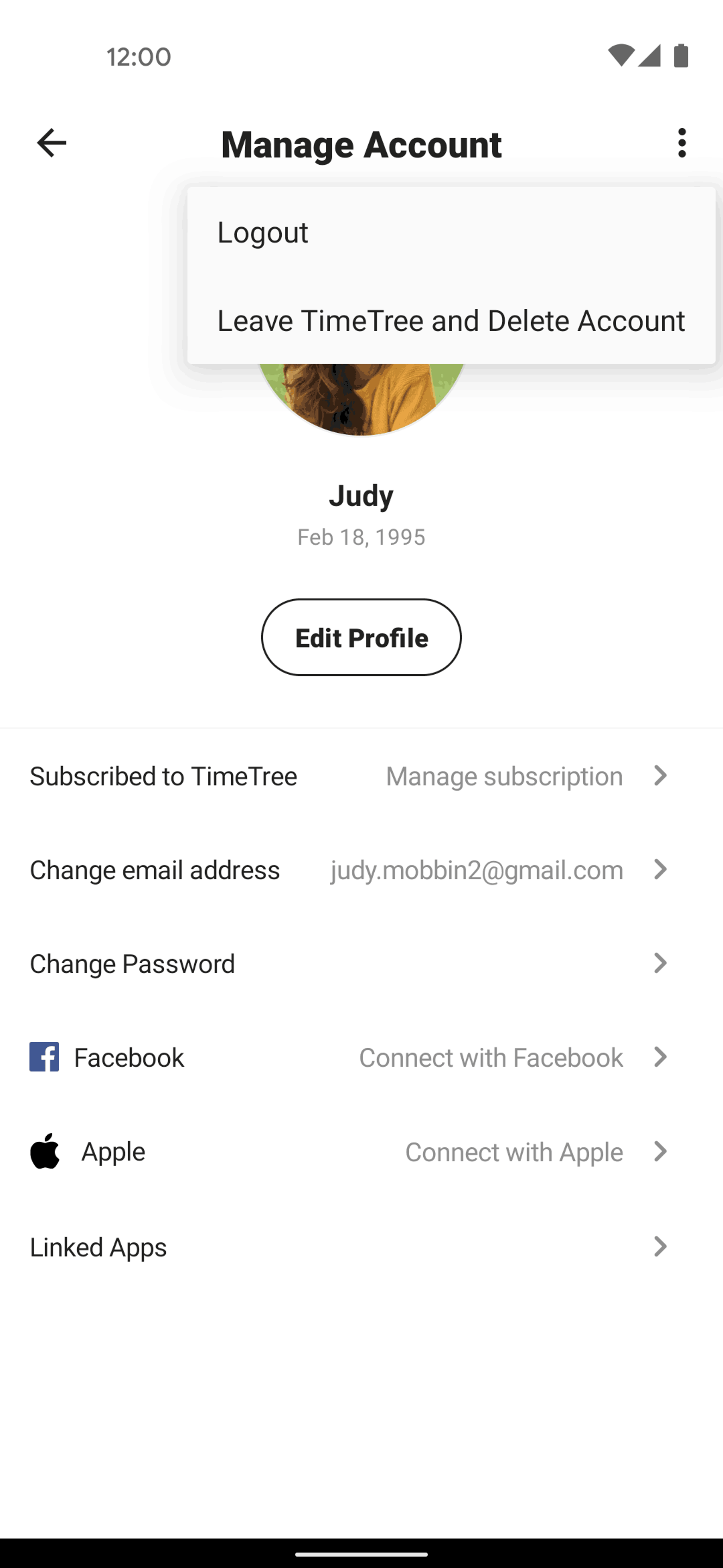 TimeTree Android UI screenshot 14