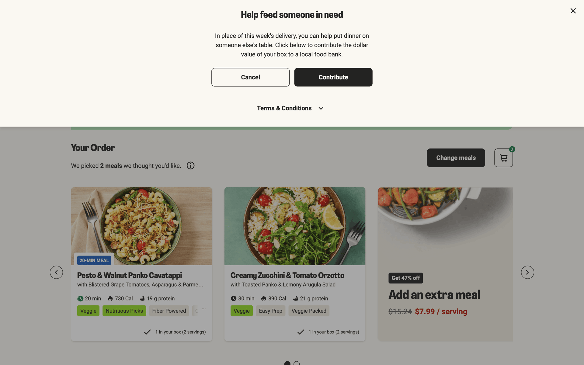 HelloFresh Web UI screenshot 15