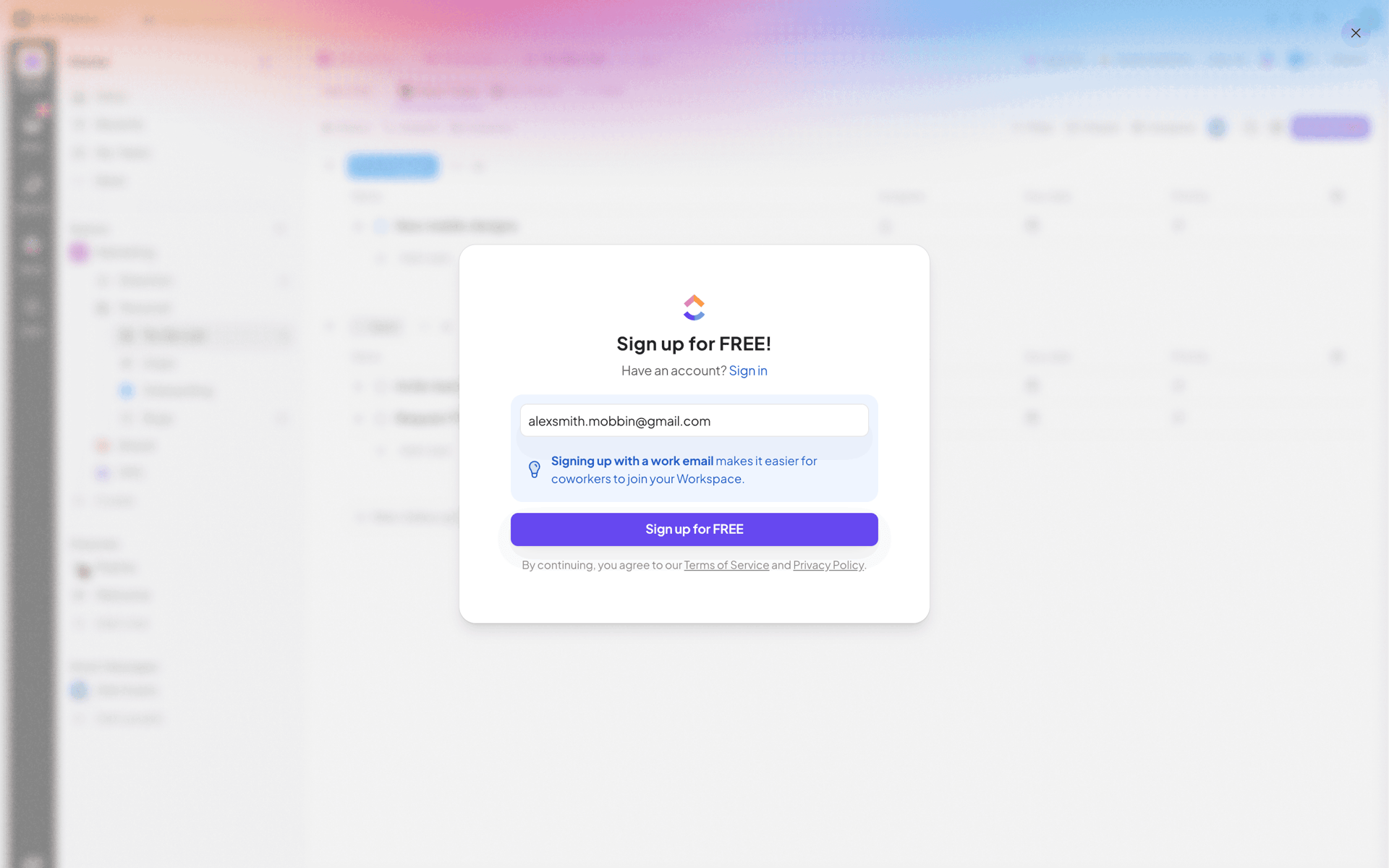 ClickUp Web UI screenshot 3