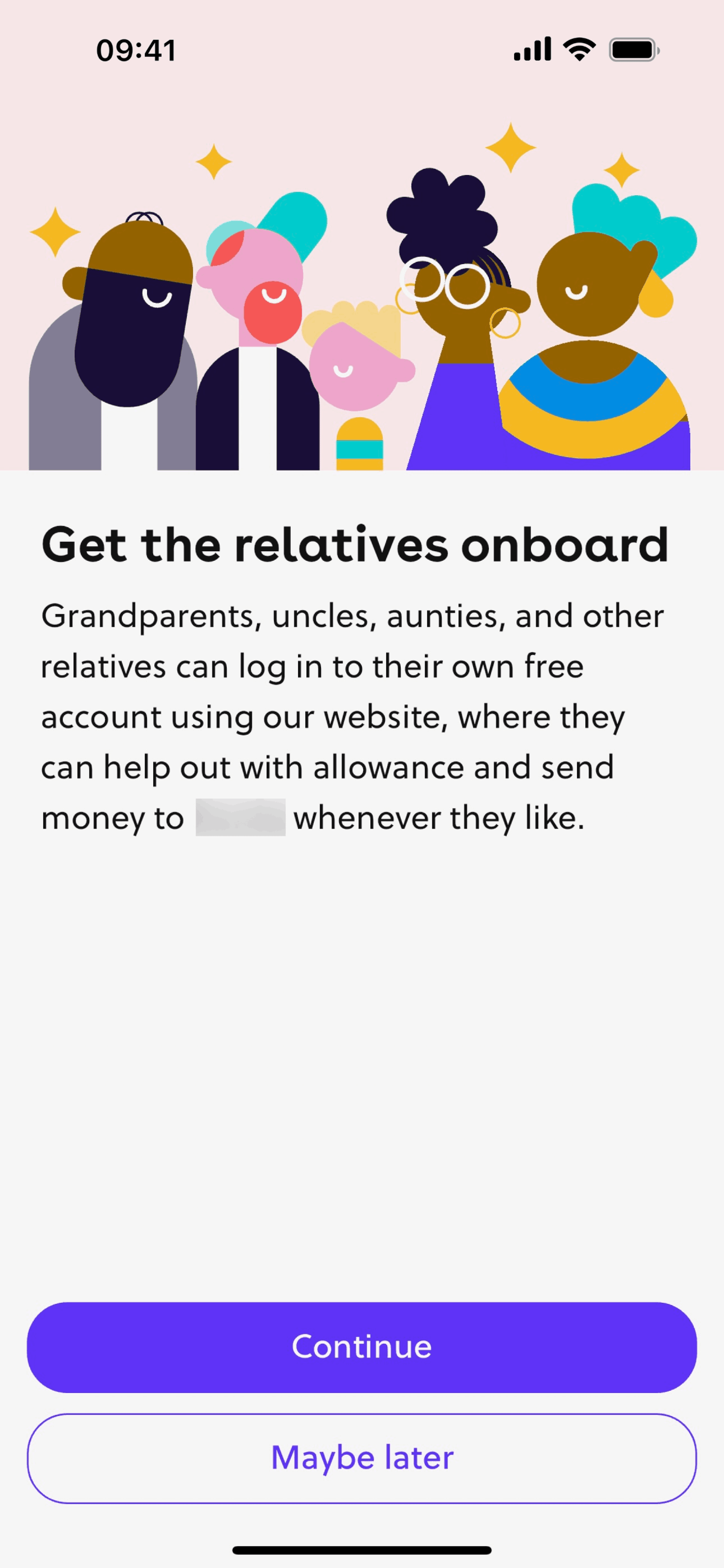 GoHenry iOS UI screenshot 2