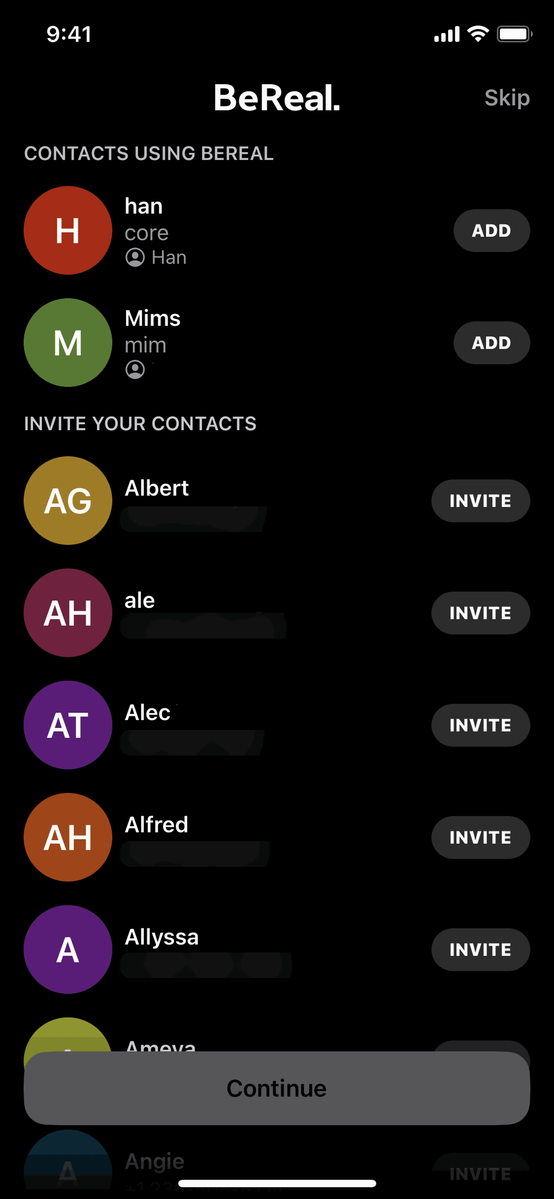 BeReal. iOS UI screenshot 17