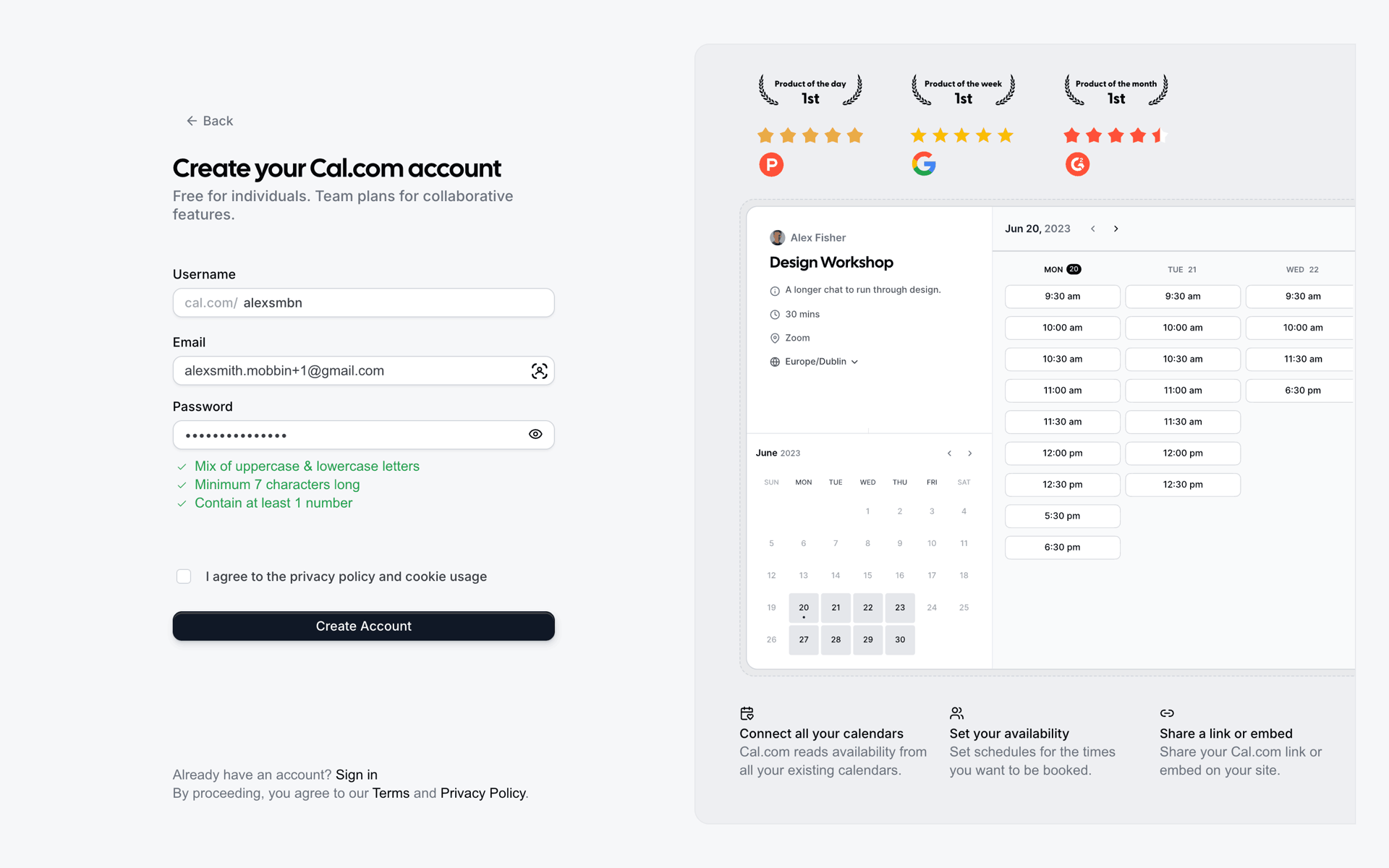 Cal.com Web UI screenshot 7