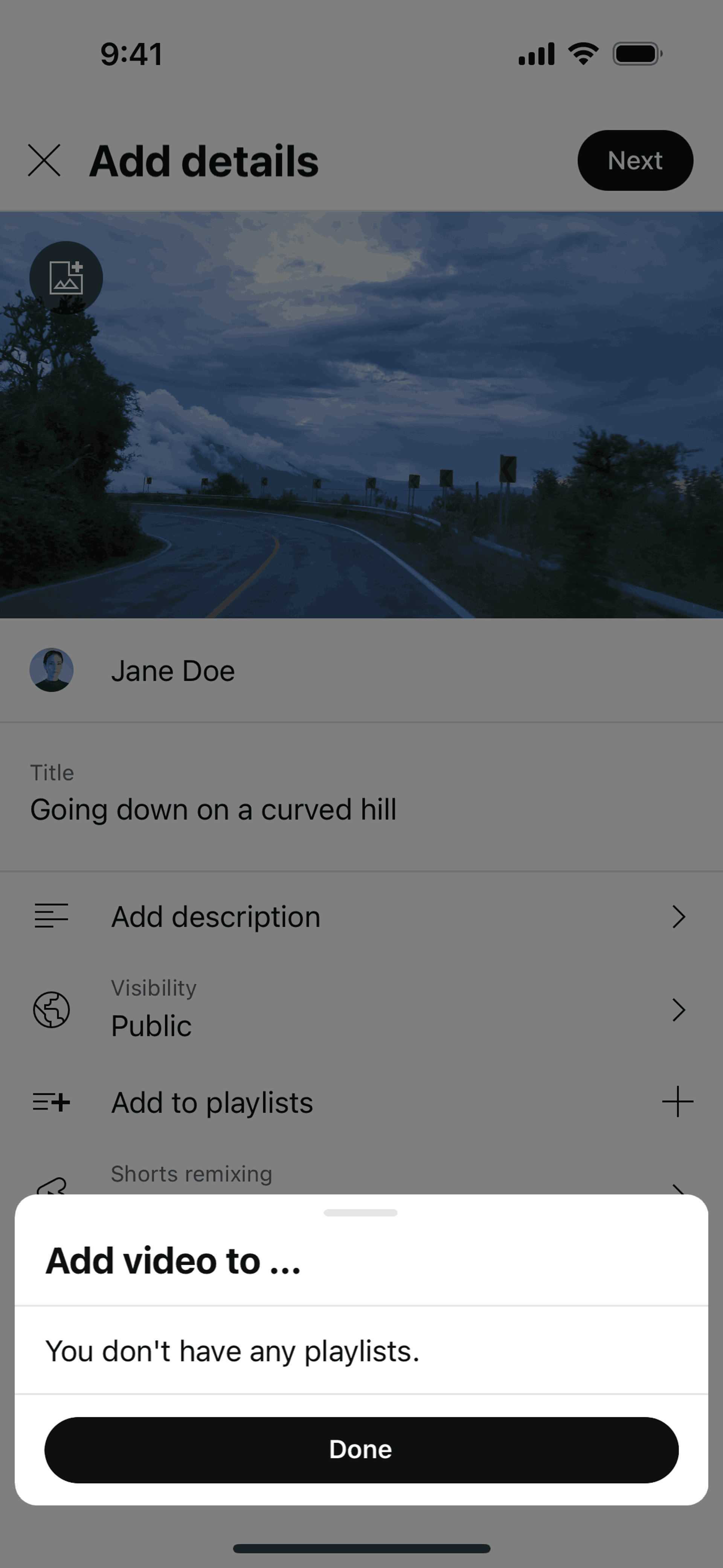YouTube Studio iOS UI screenshot 14