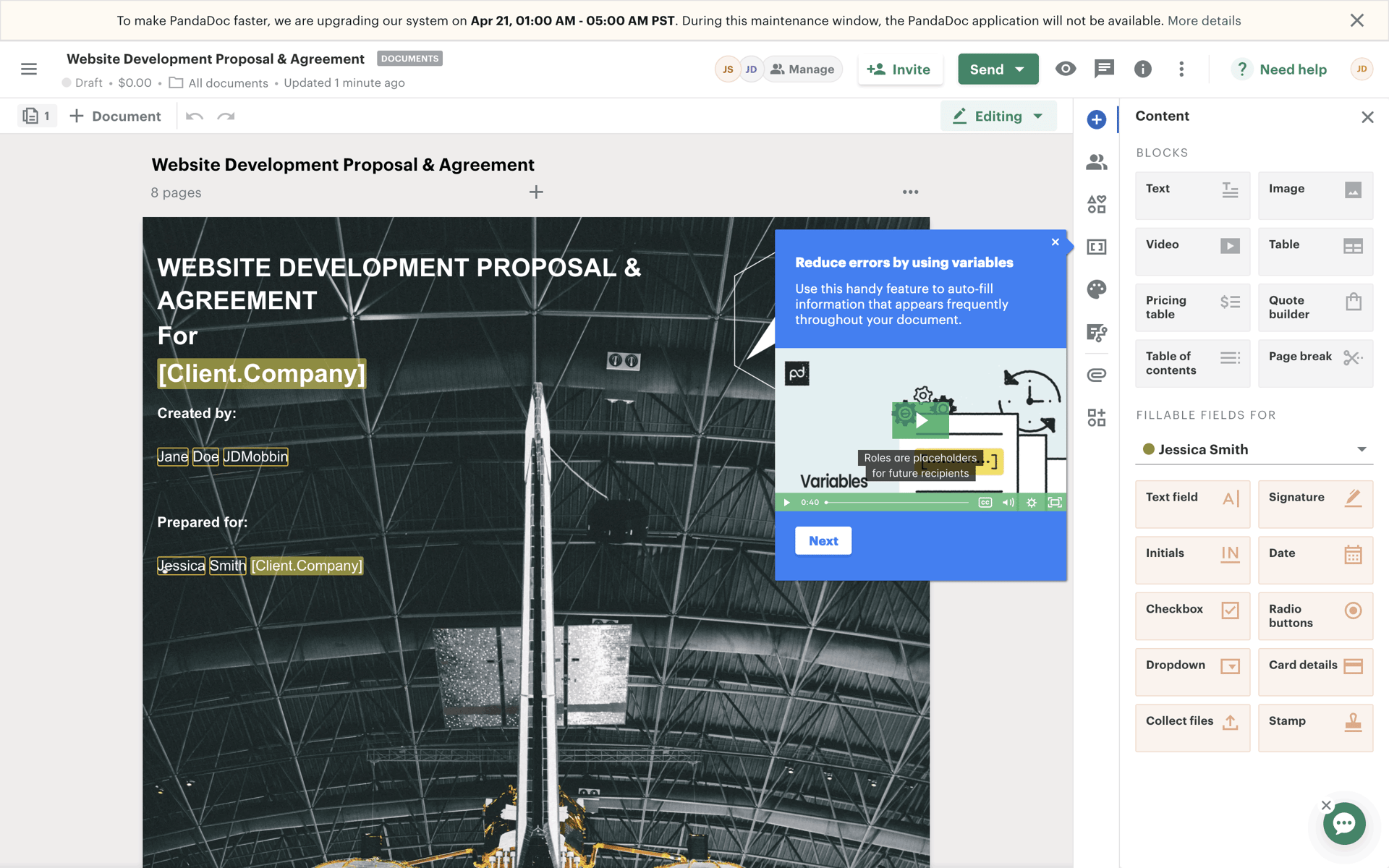 PandaDoc Web UI screenshot 15