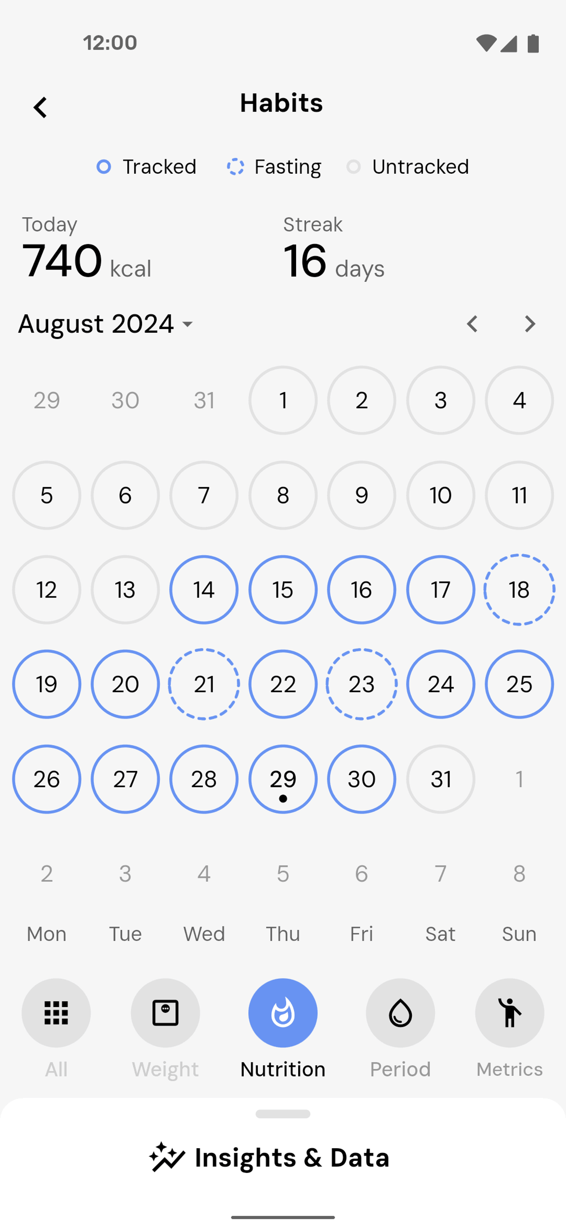 MacroFactor Android UI screenshot 9