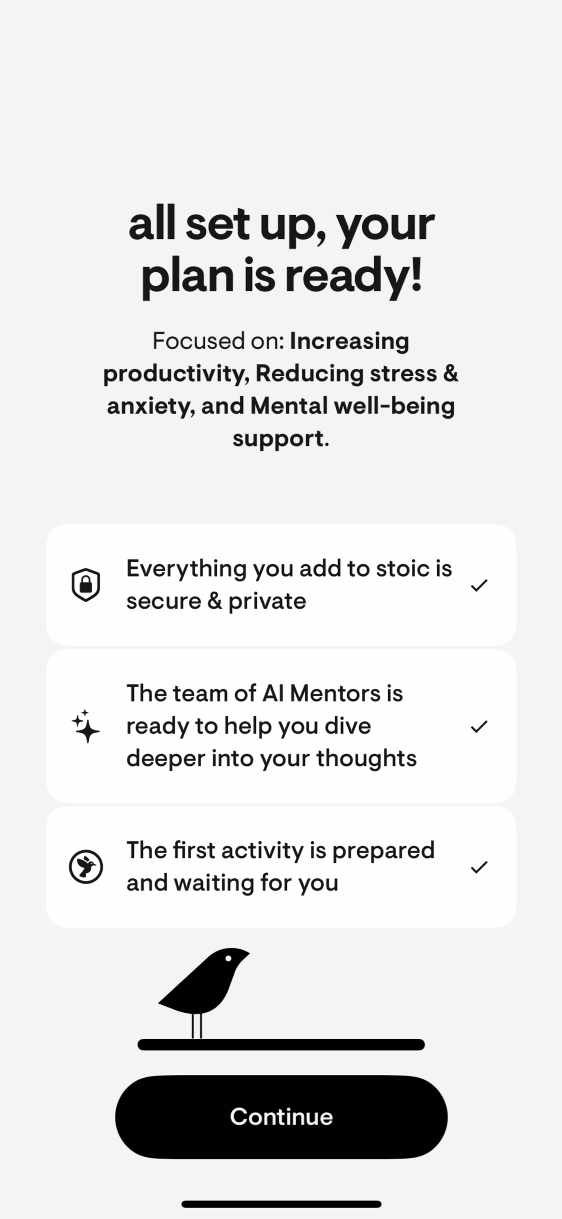 stoic. iOS UI screenshot 12