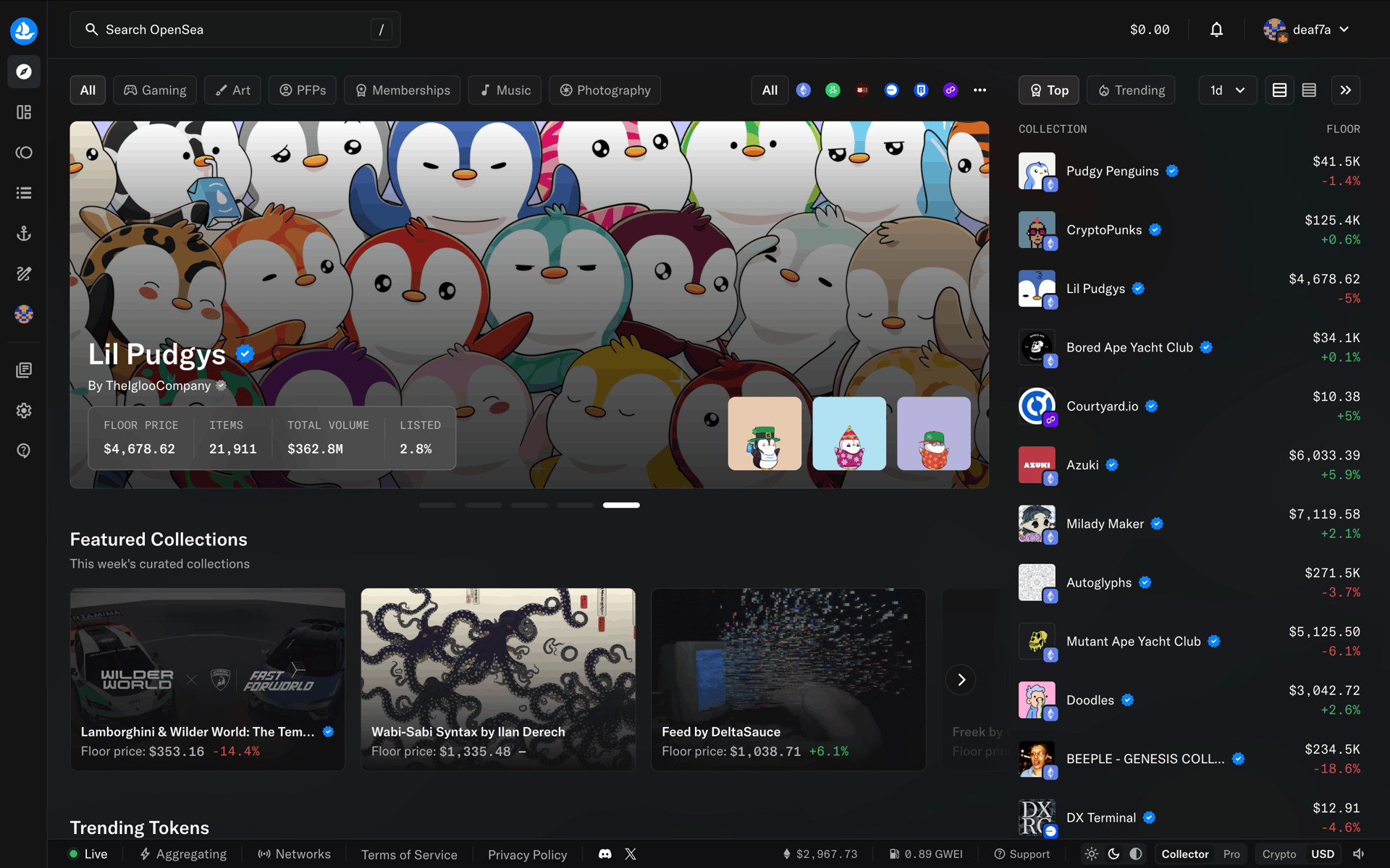 OpenSea Web UI screenshot 20