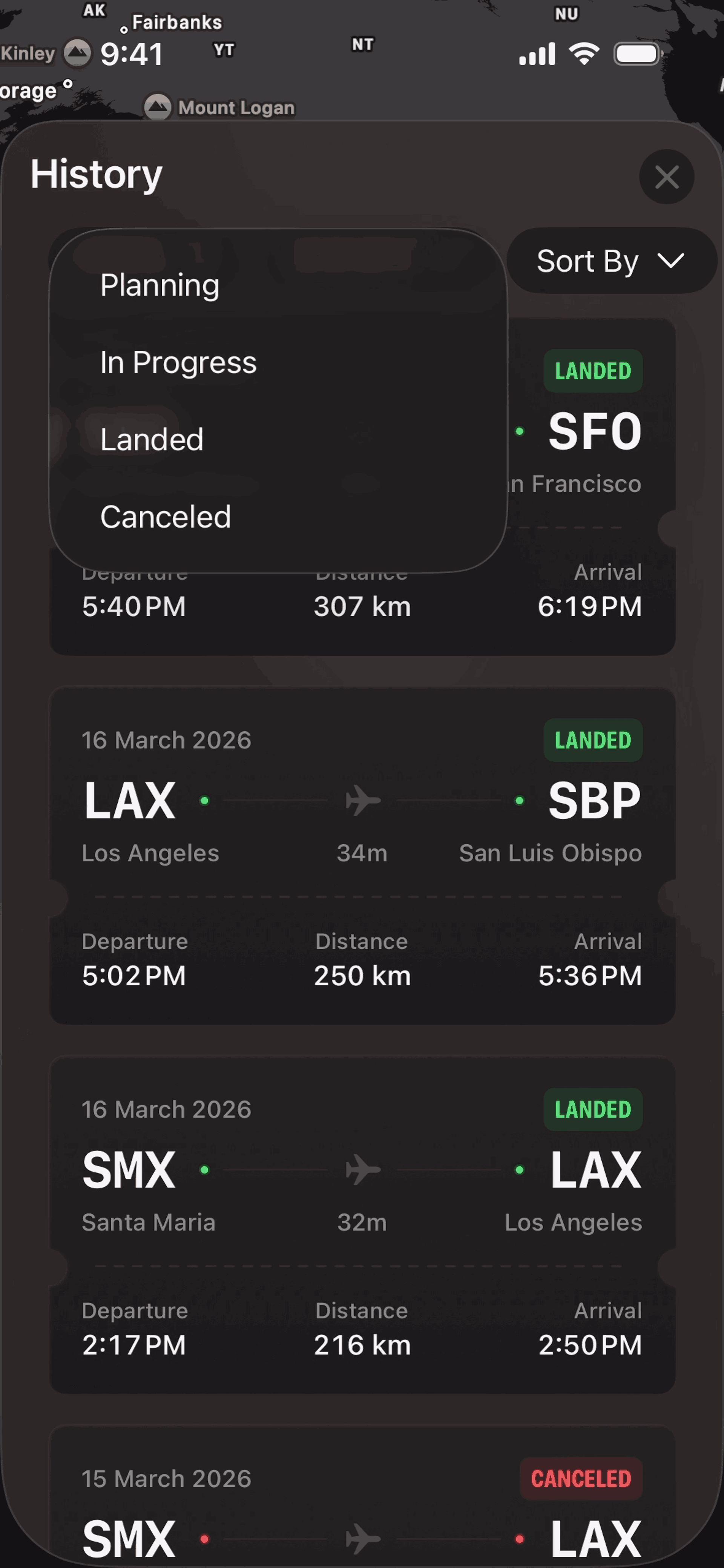 FocusFlight iOS UI screenshot 15