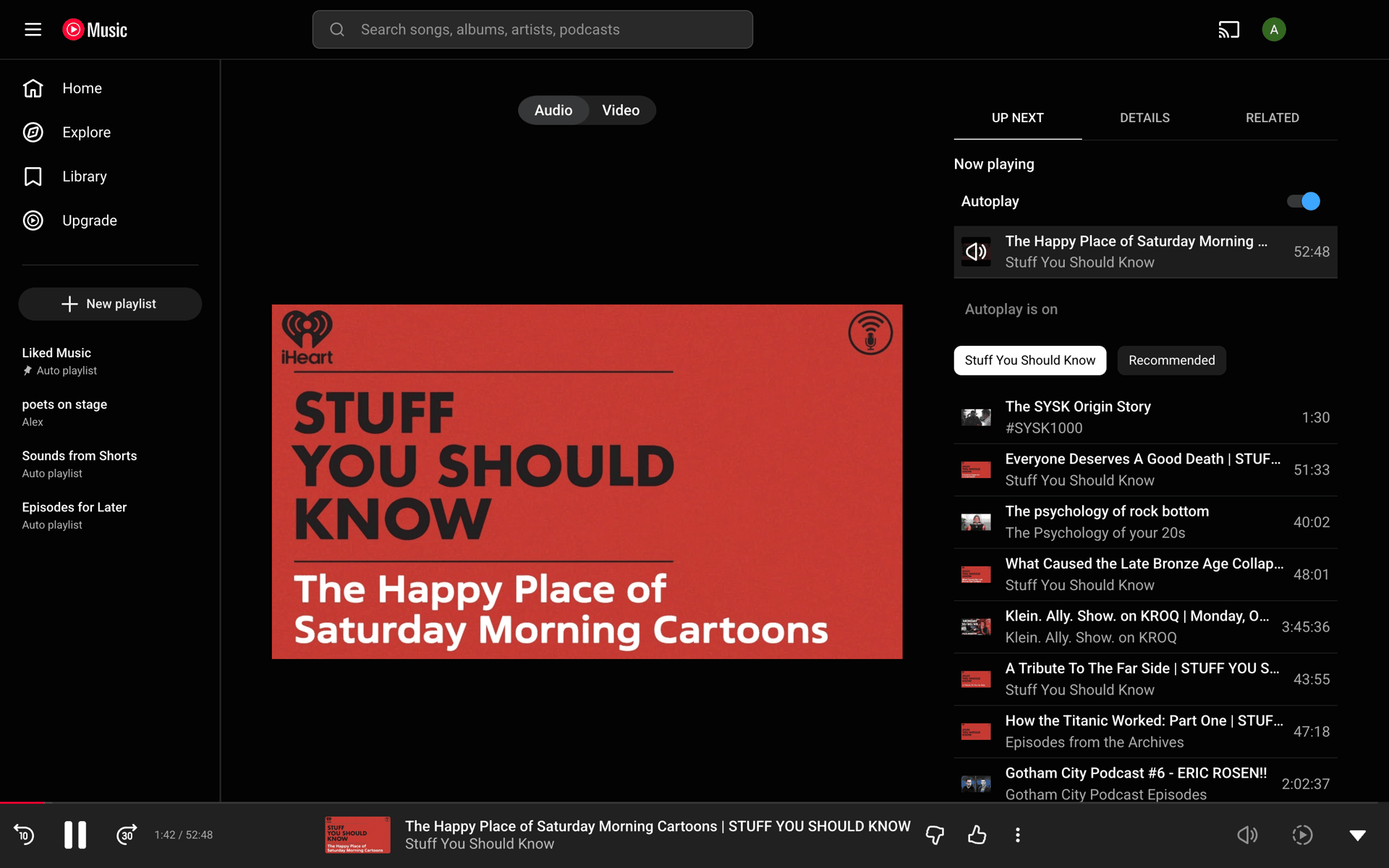 YouTube Music Web UI screenshot 18