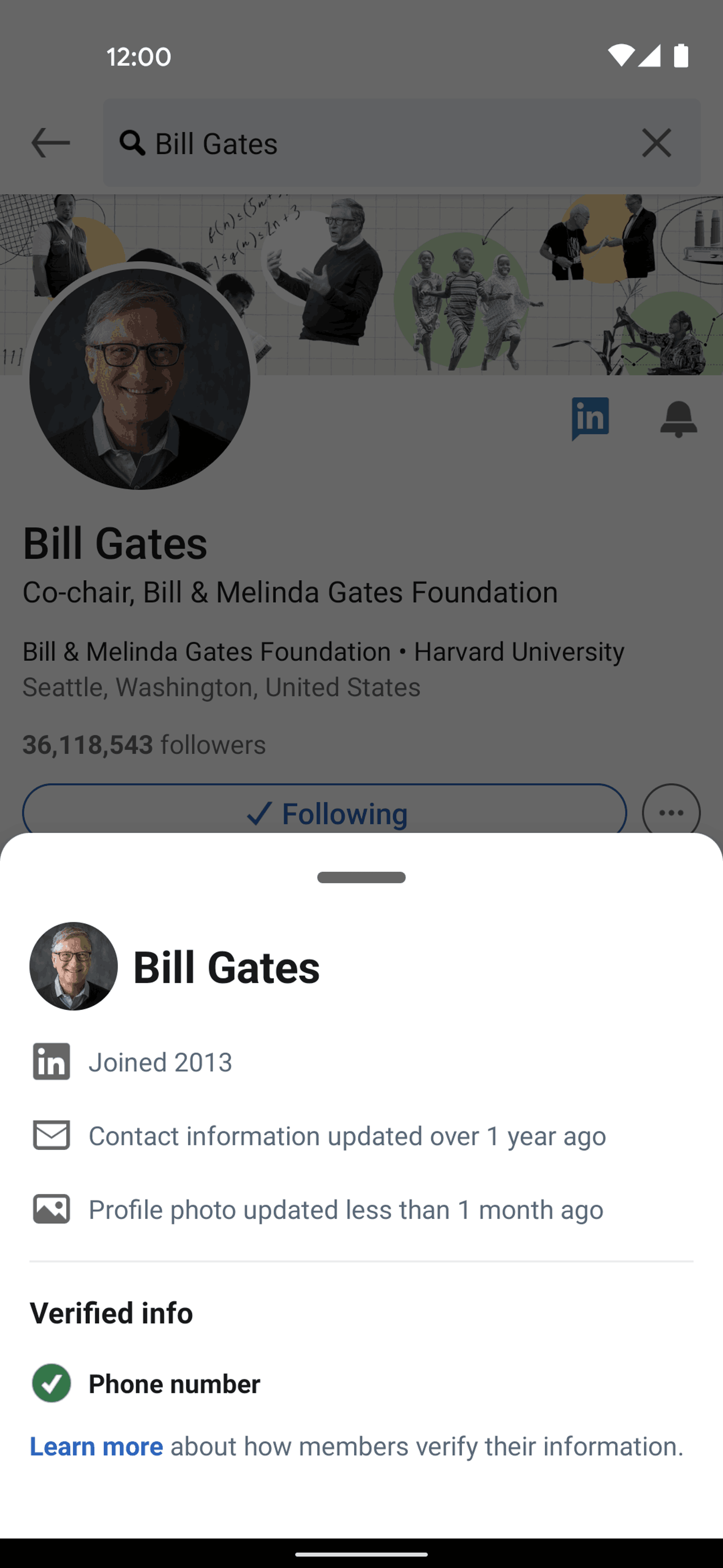 LinkedIn Android UI screenshot 14
