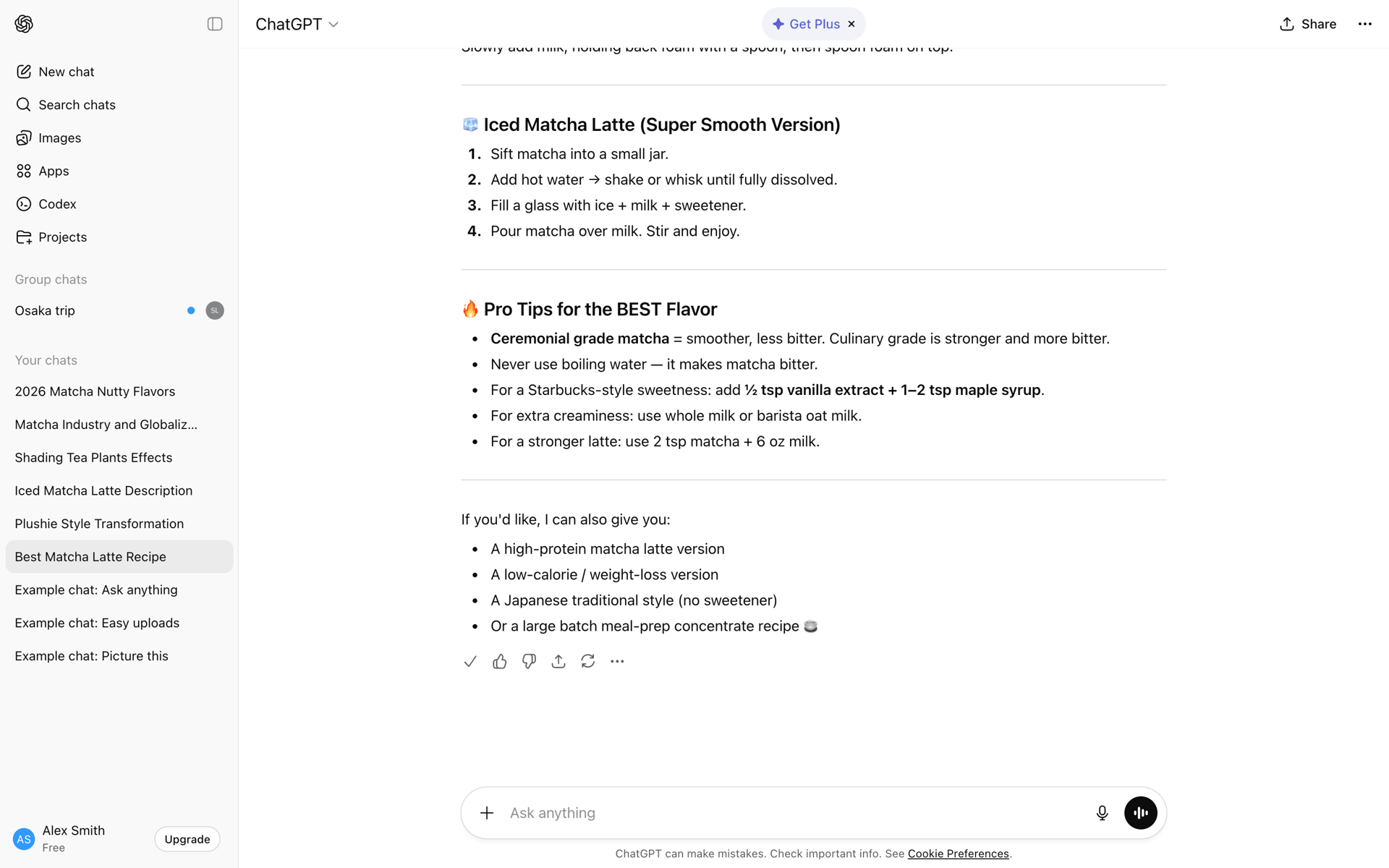 ChatGPT Web UI screenshot 12