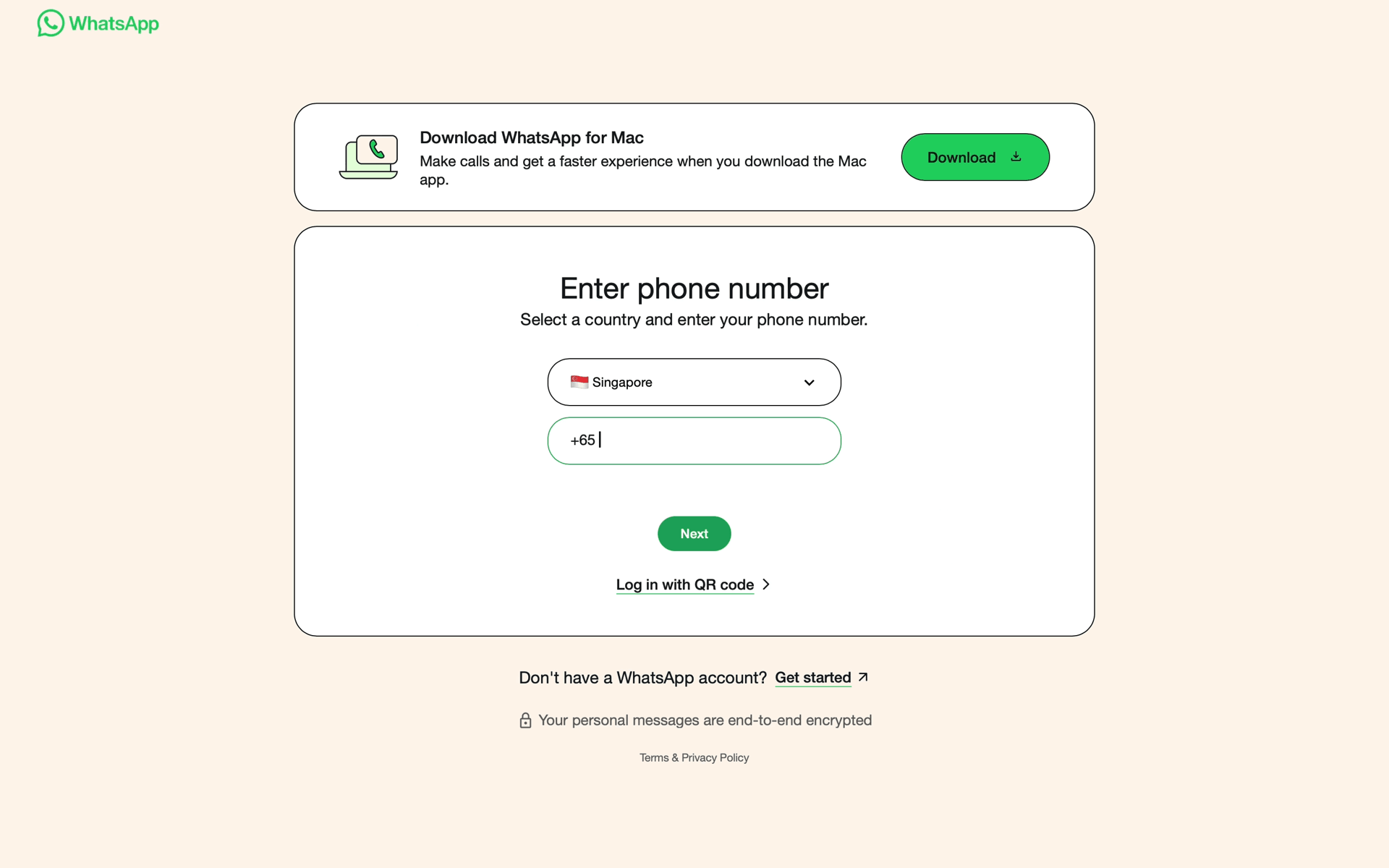 WhatsApp Web UI screenshot 2