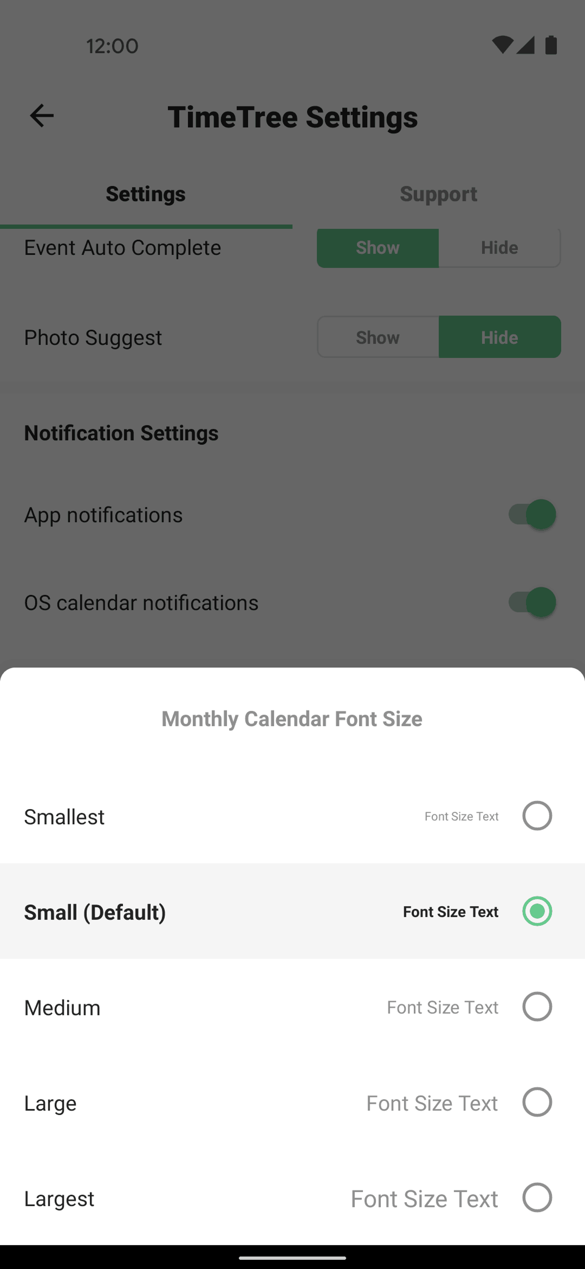 TimeTree Android UI screenshot 18