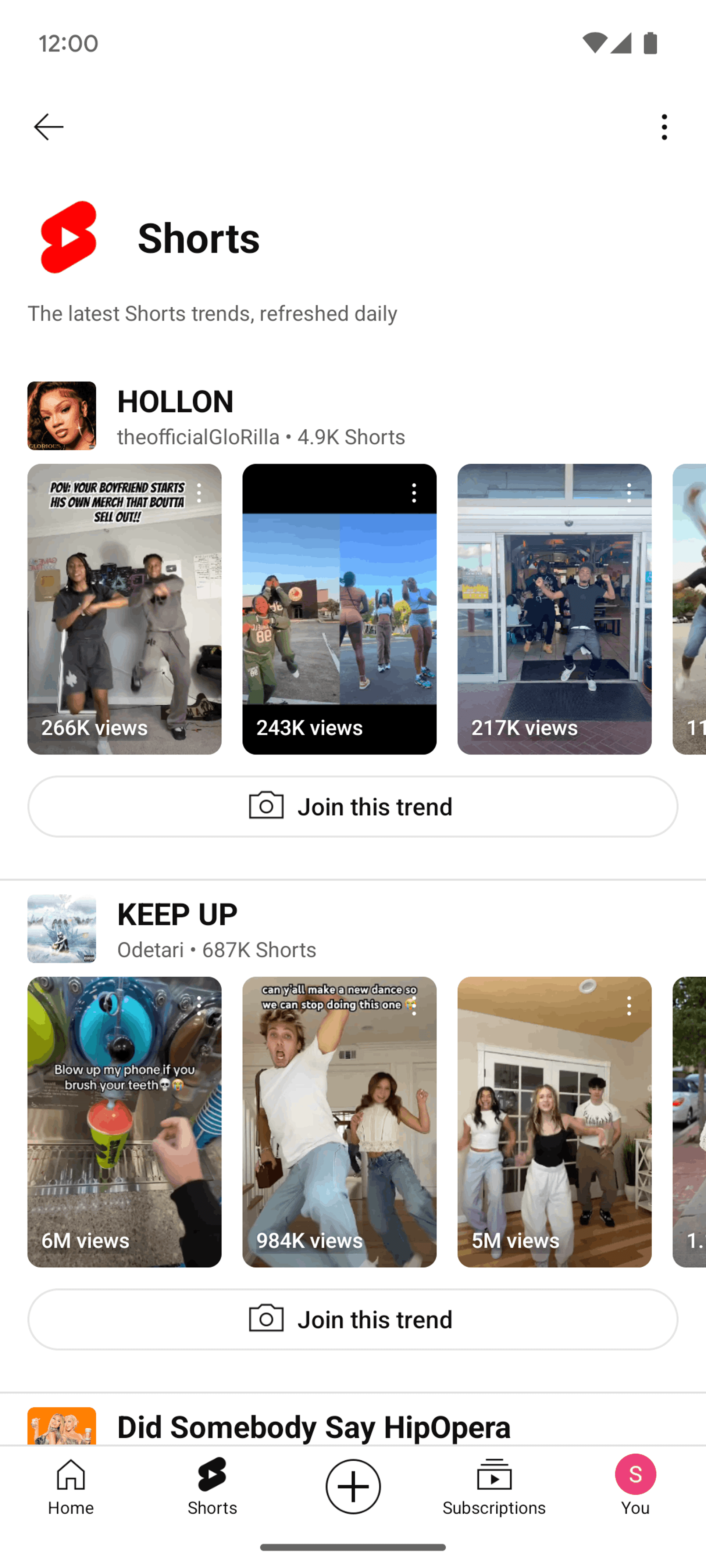 YouTube Android UI screenshot 19