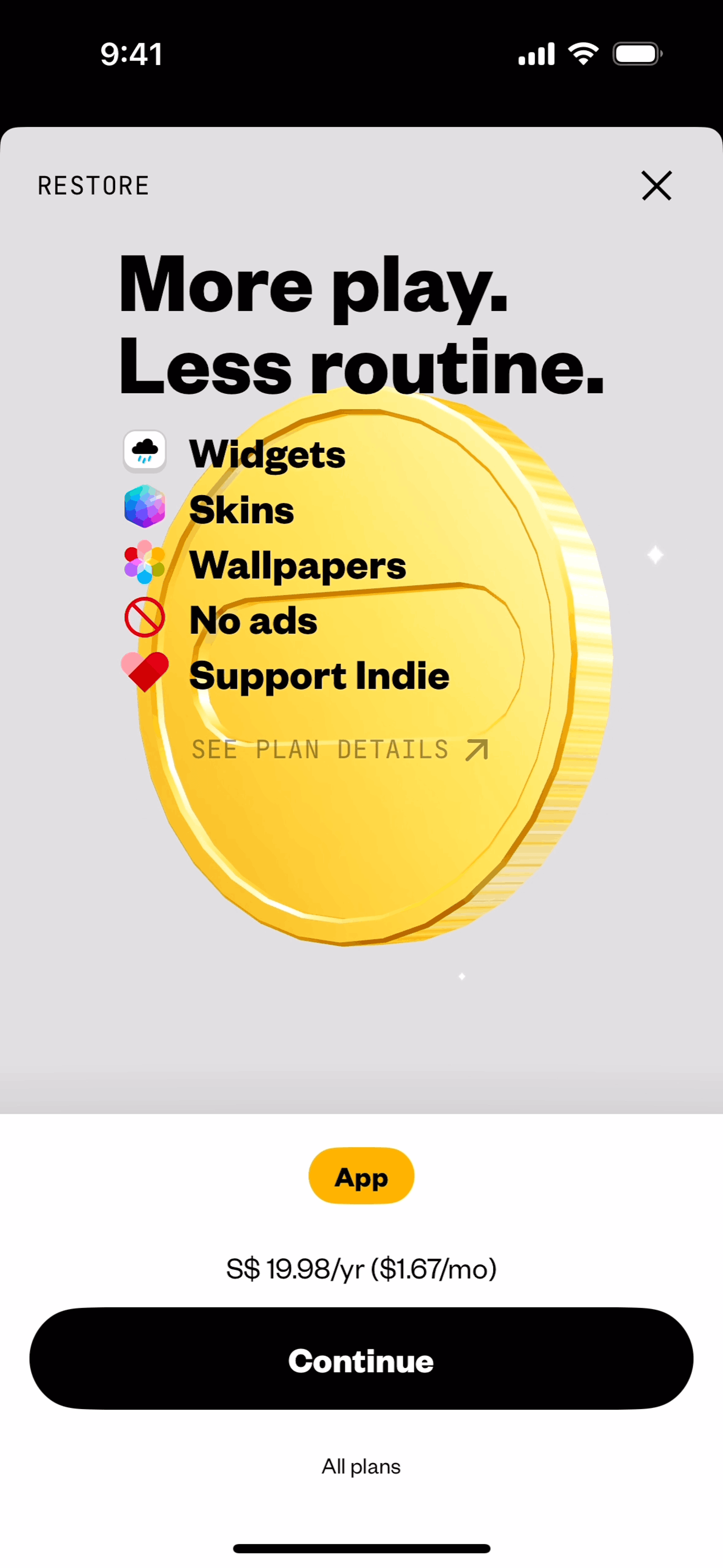 (Not Boring) Weather iOS UI screenshot 7
