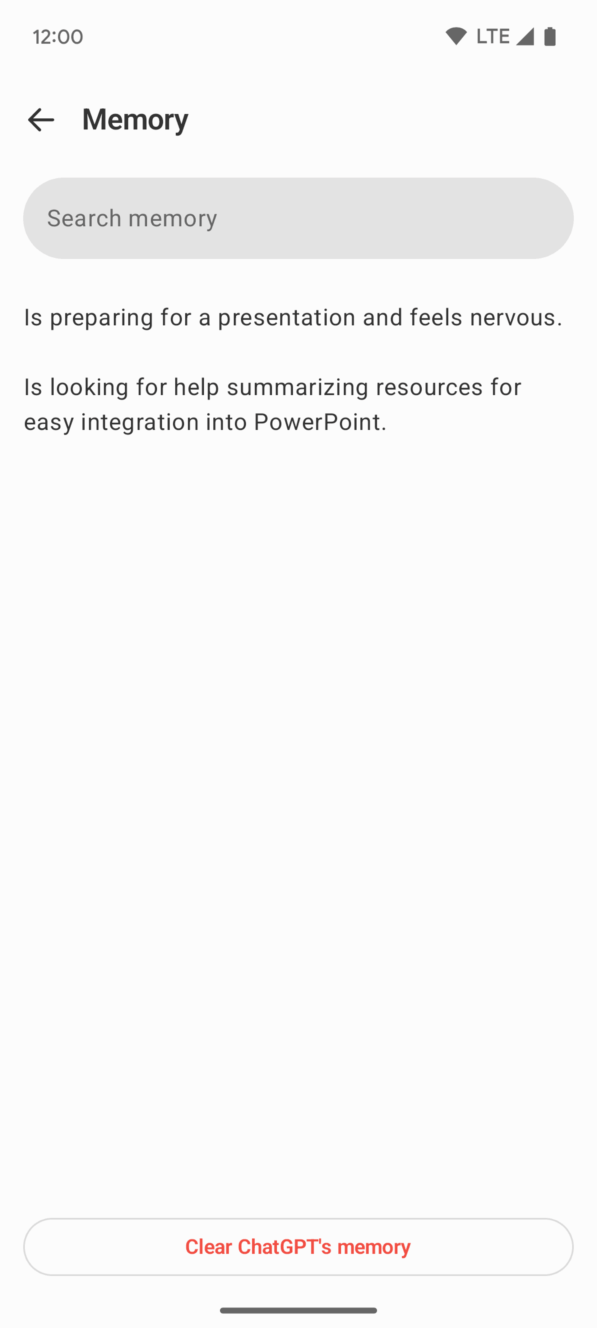 ChatGPT Android UI screenshot 10