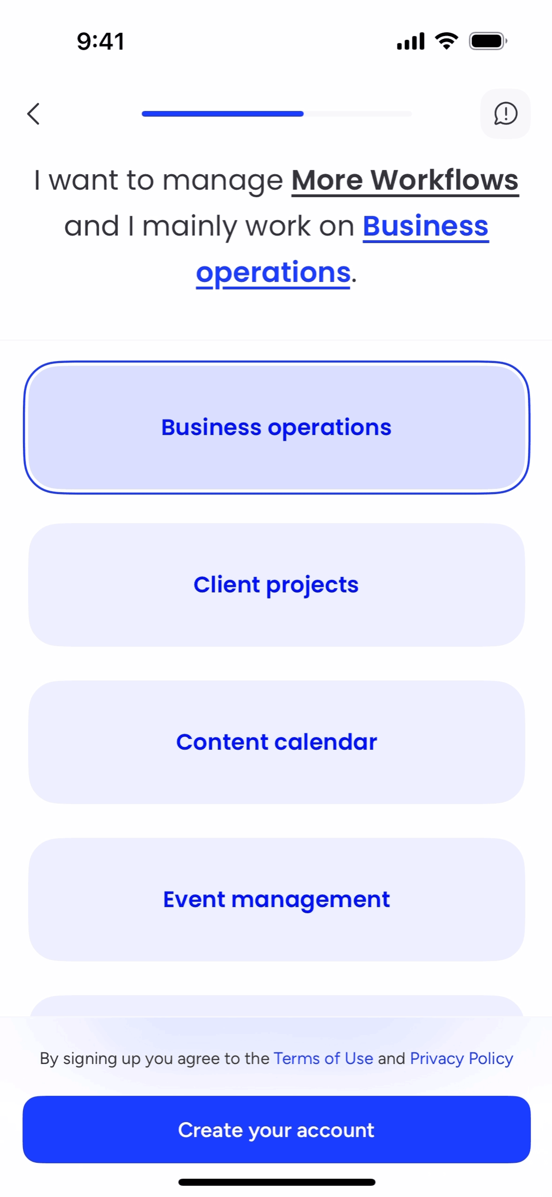 monday.com iOS UI screenshot 11